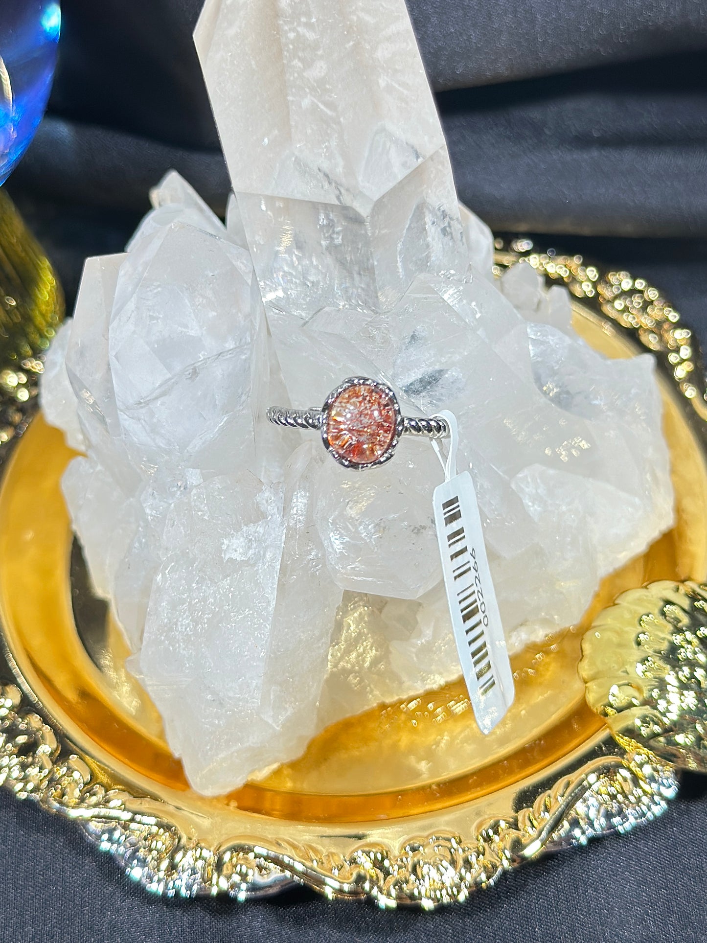 金草莓S925银戒指