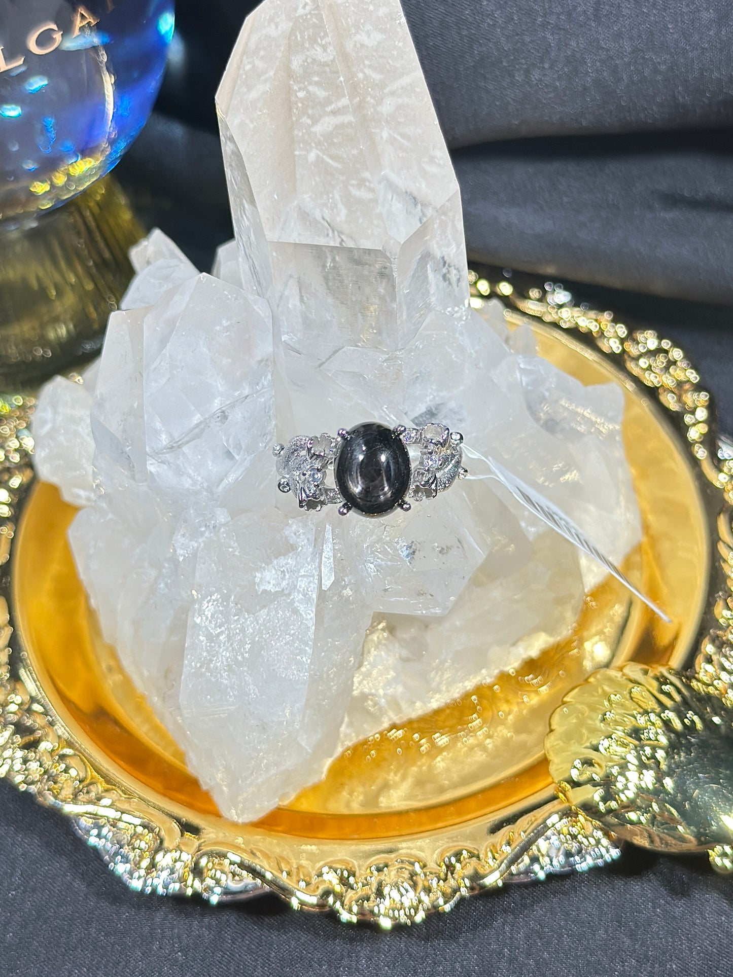 金运石S925银戒指-2