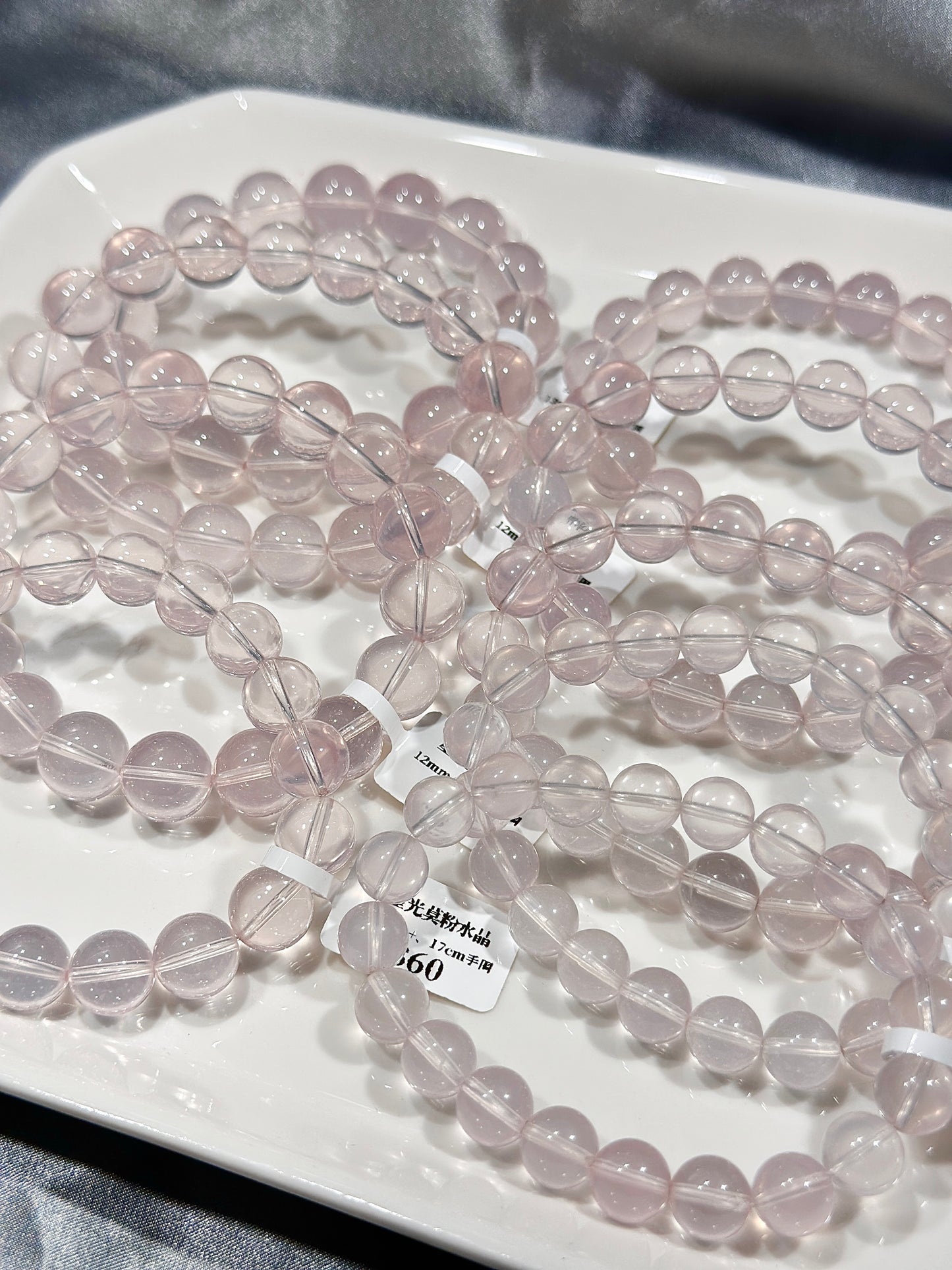 净体星光莫桑比克粉水晶