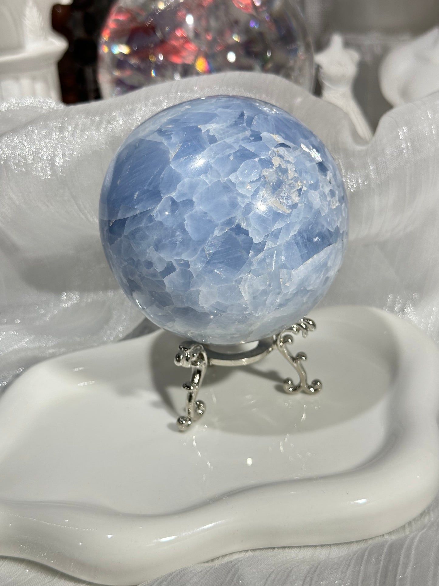 Kyanite crystal ball