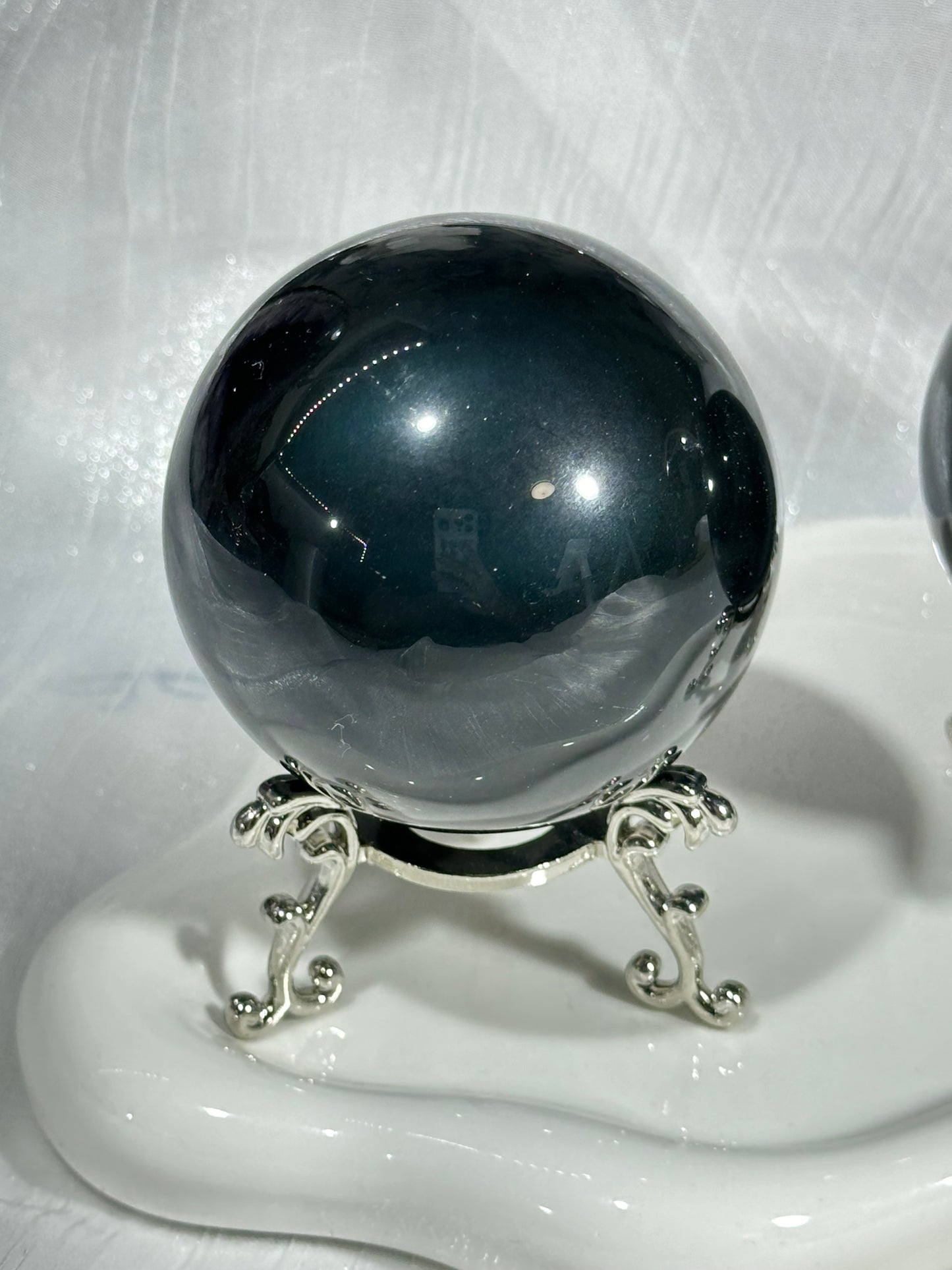 Colorful Obsidian Crystal Ball