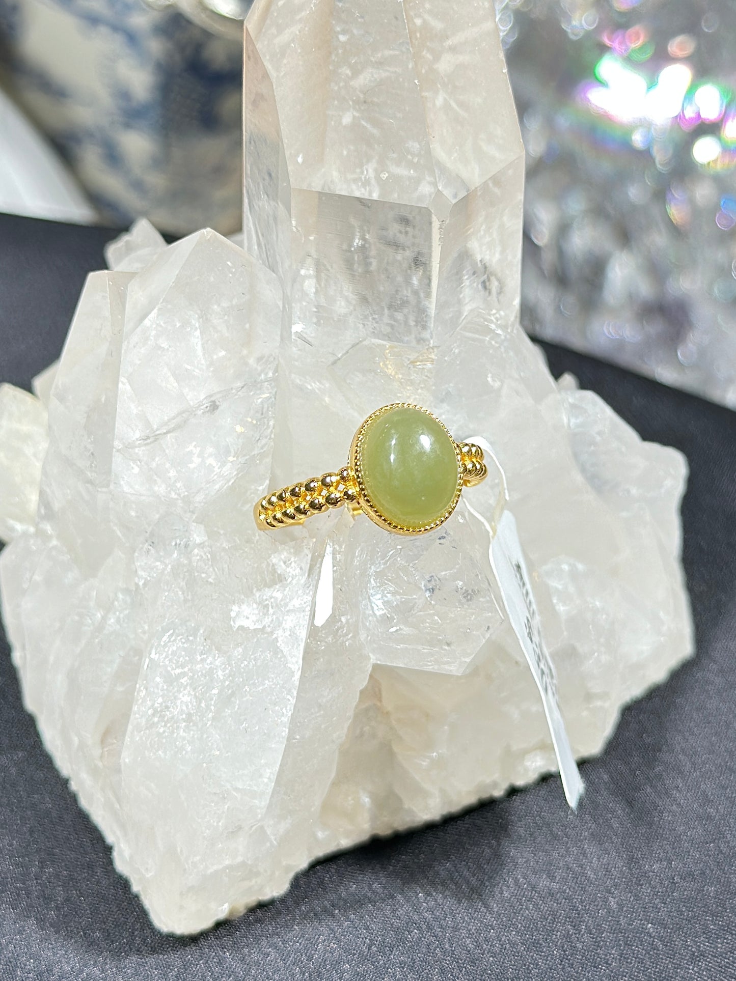 Hetian Jade S925 Silver Ring