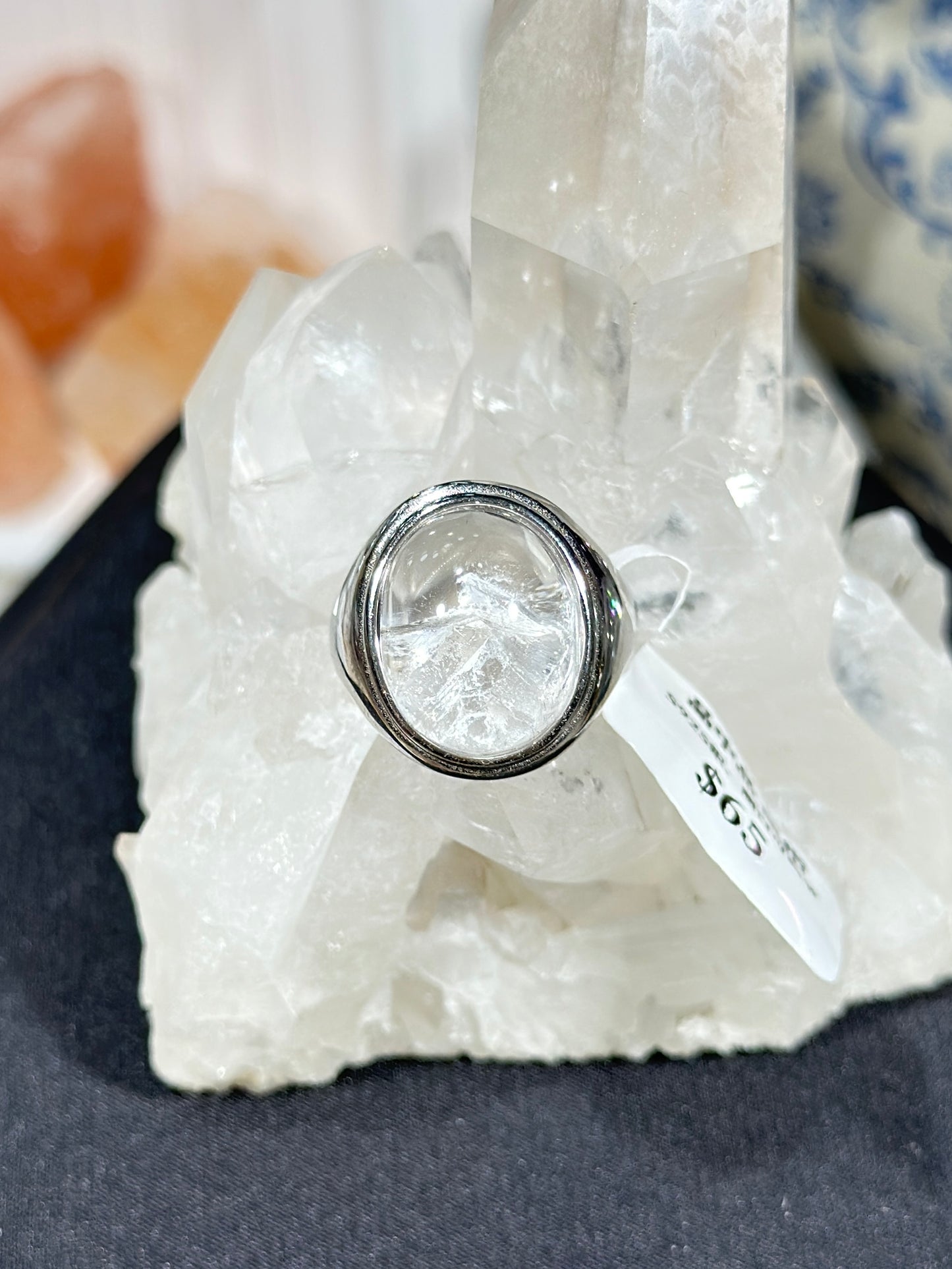 Crystal in Crystal S925 Silver Ring