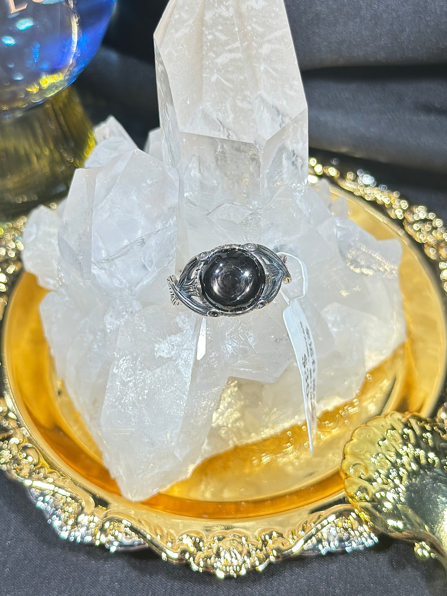 金运石S925银戒指-1