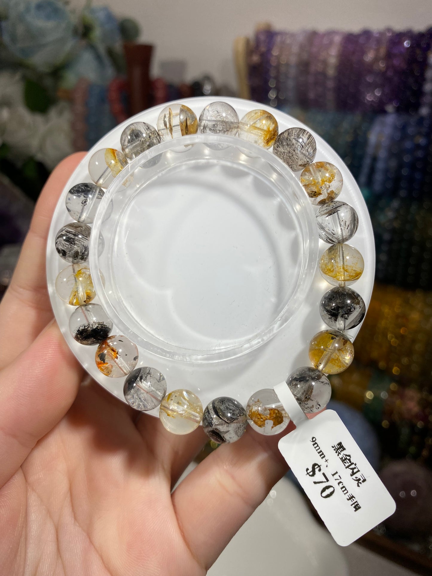 Black Gold Shining Crystal