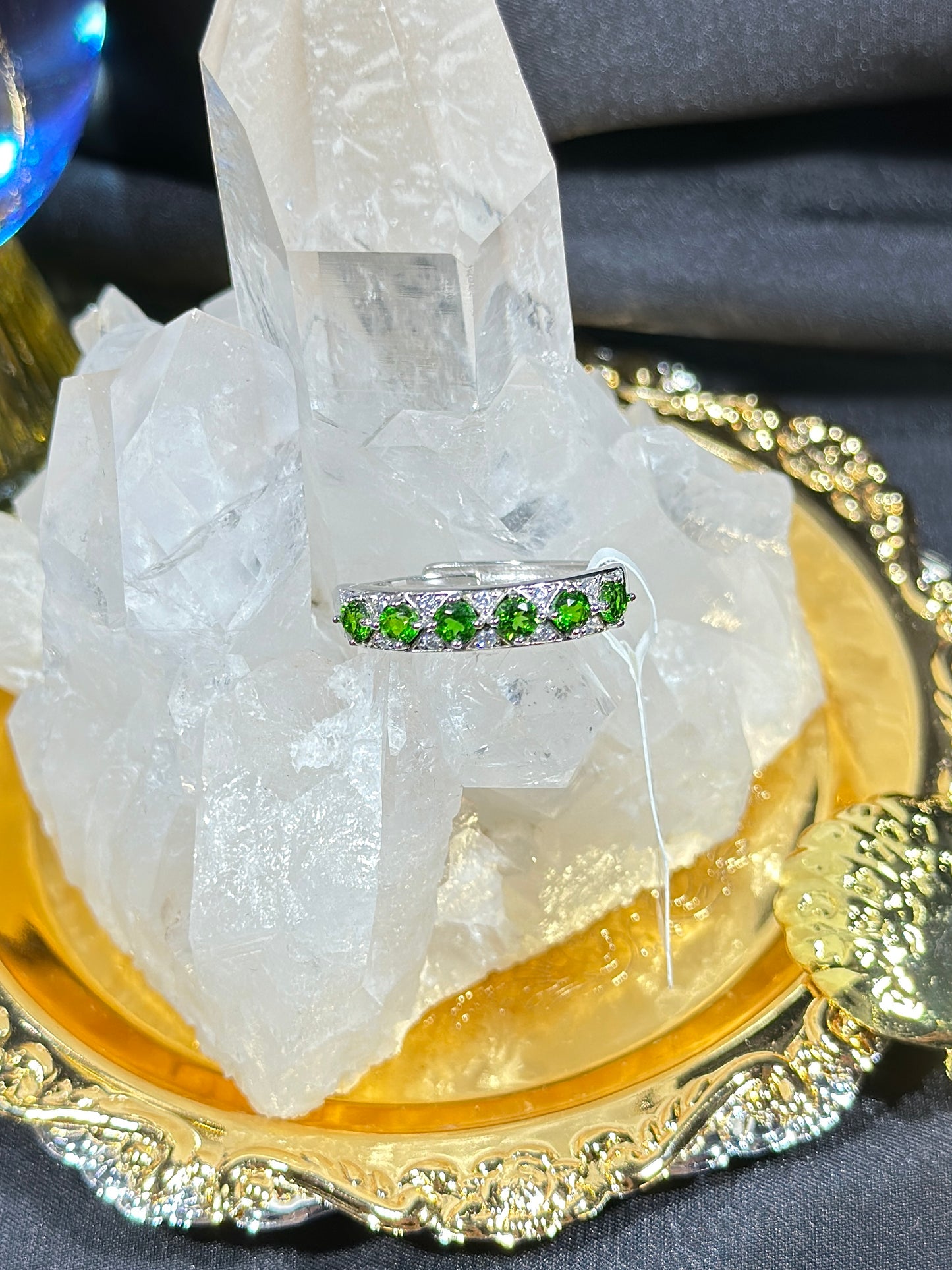 透辉石S925银戒指
