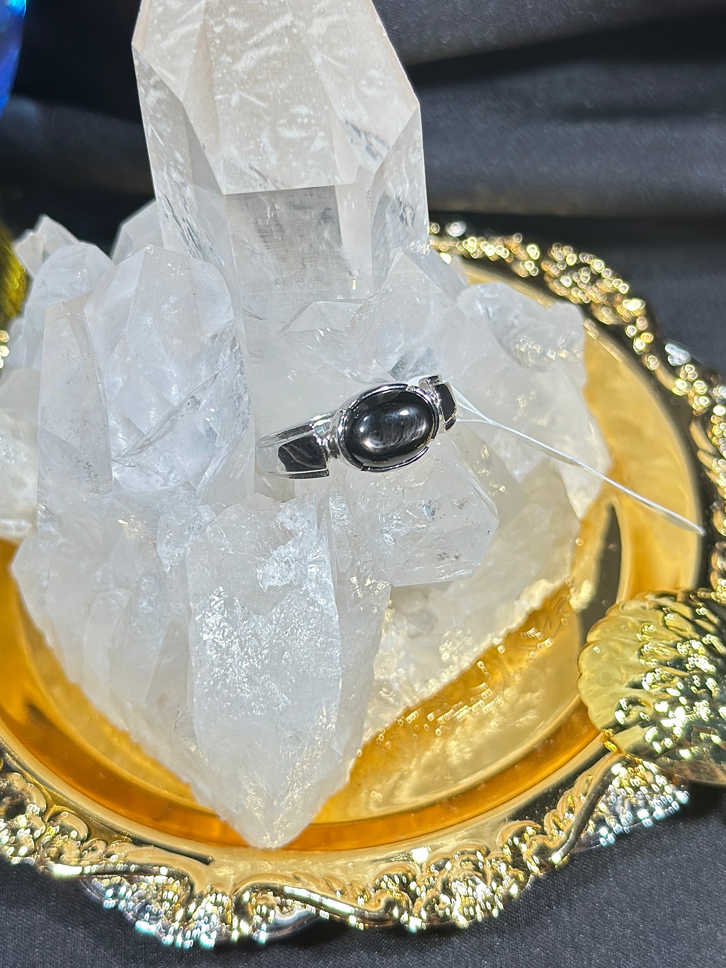金运石S925银戒指-2