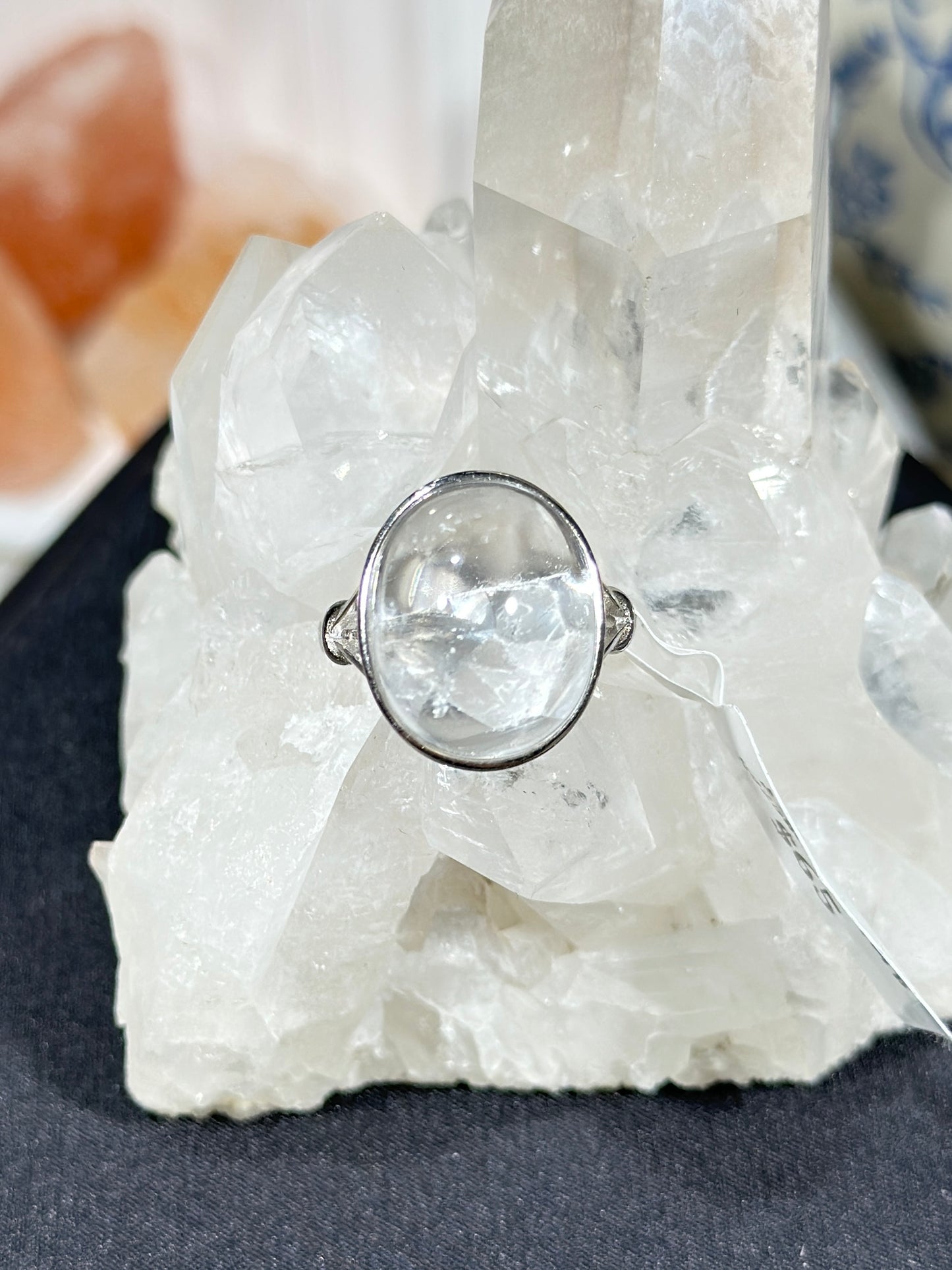 Crystal in Crystal S925 Silver Ring