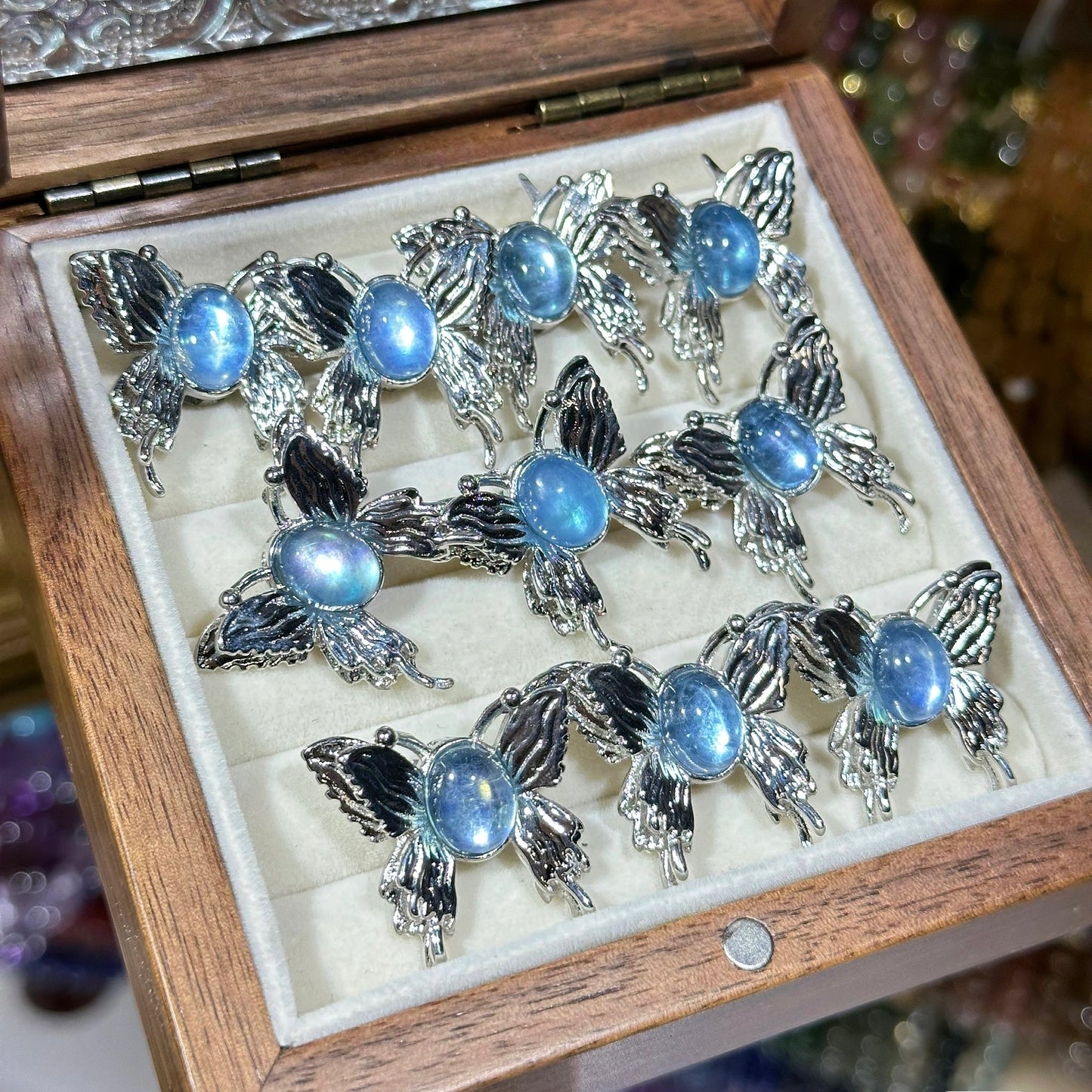 海蓝宝 大蝴蝶款 魔盒