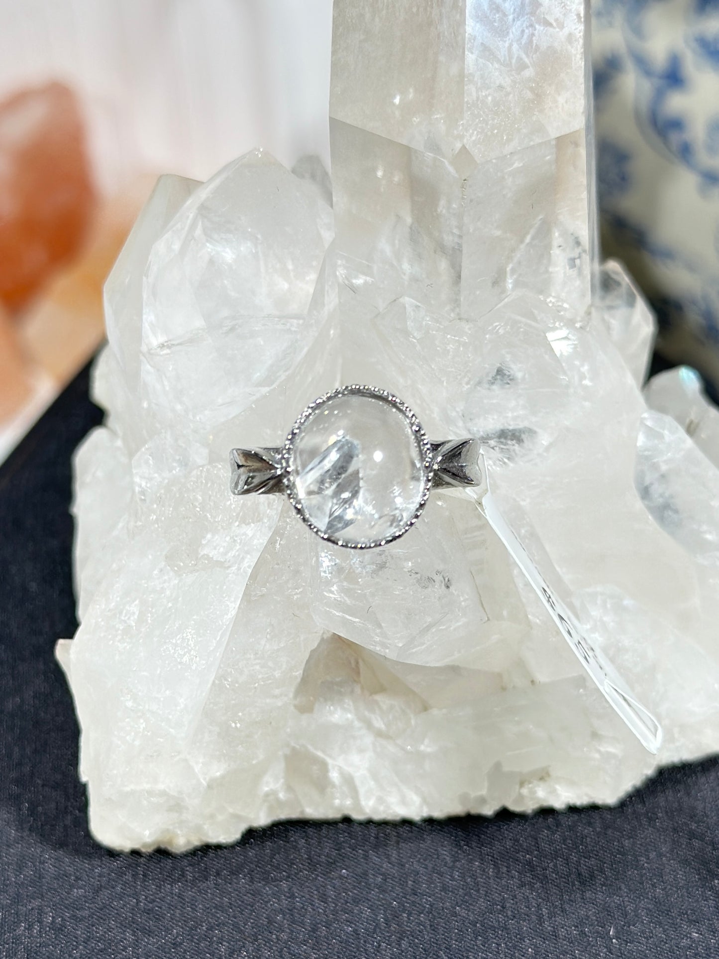 Crystal in Crystal S925 Silver Ring