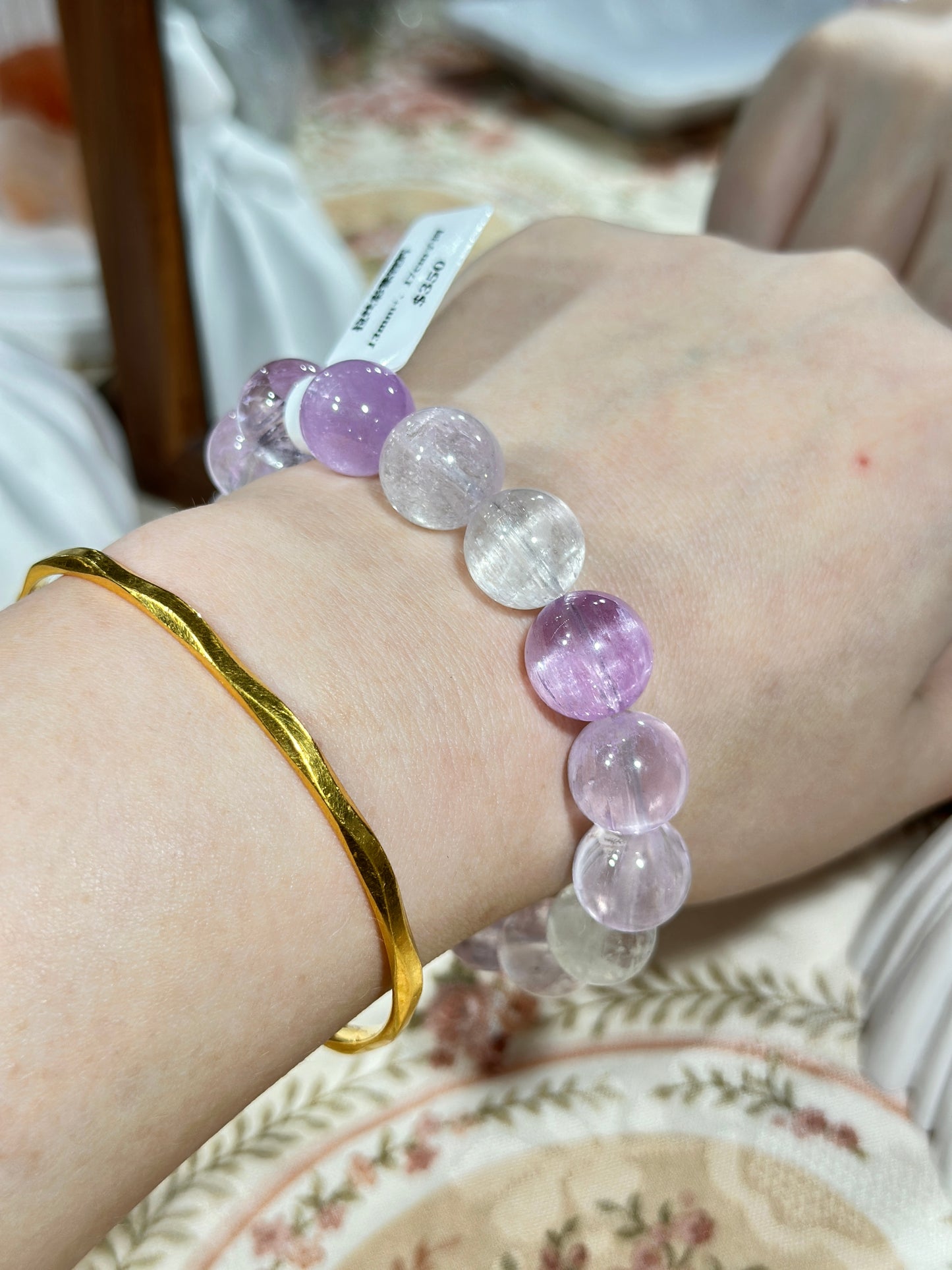 Brushed purple kunzite