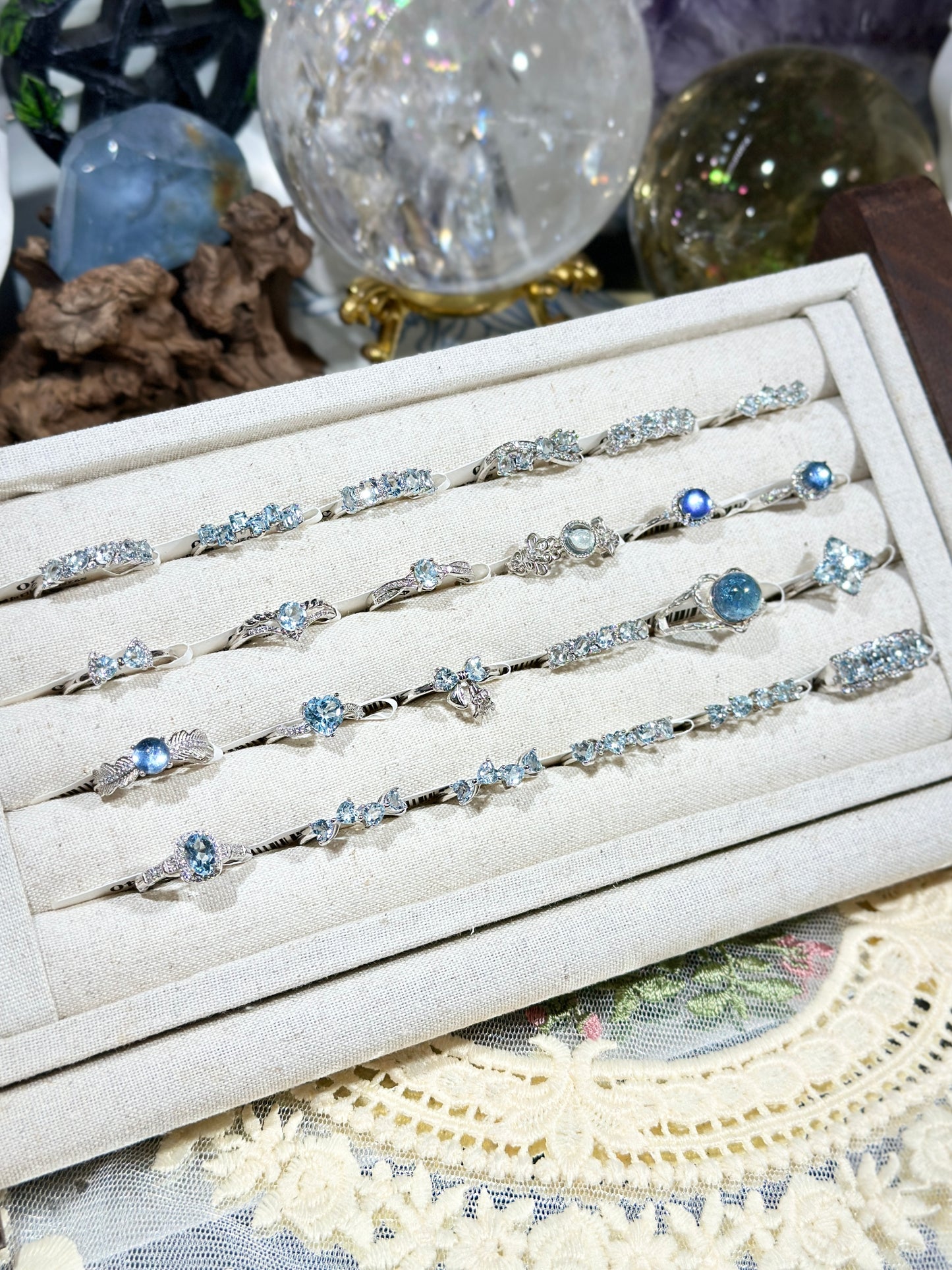 Aquamarine Ring S925 Silver
