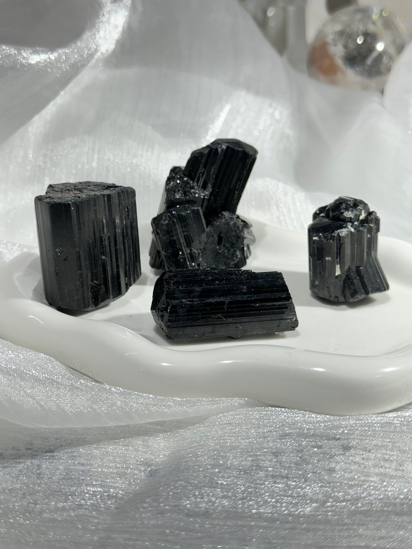 Black Tourmaline Crystal Block