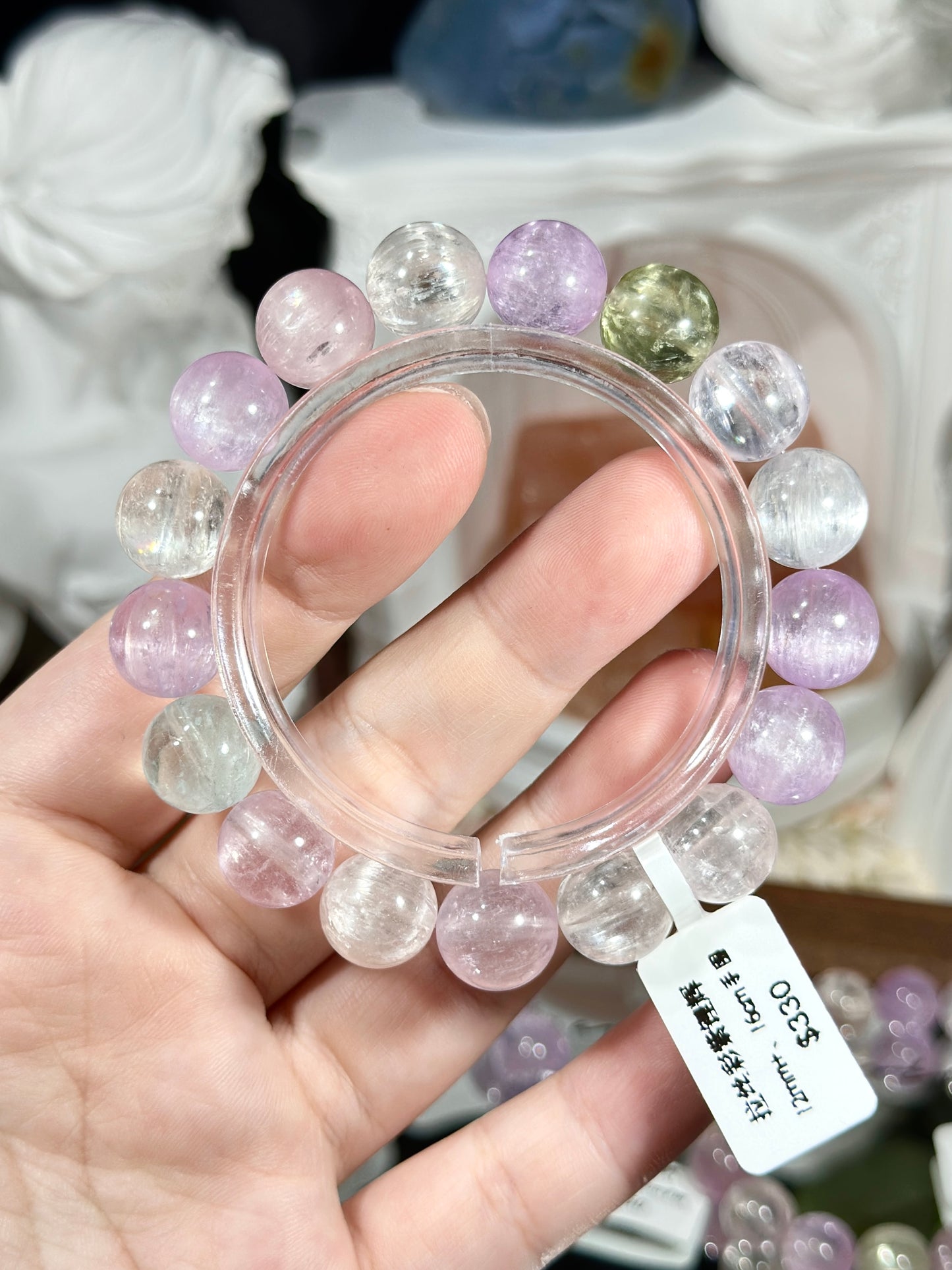 Brushed purple kunzite