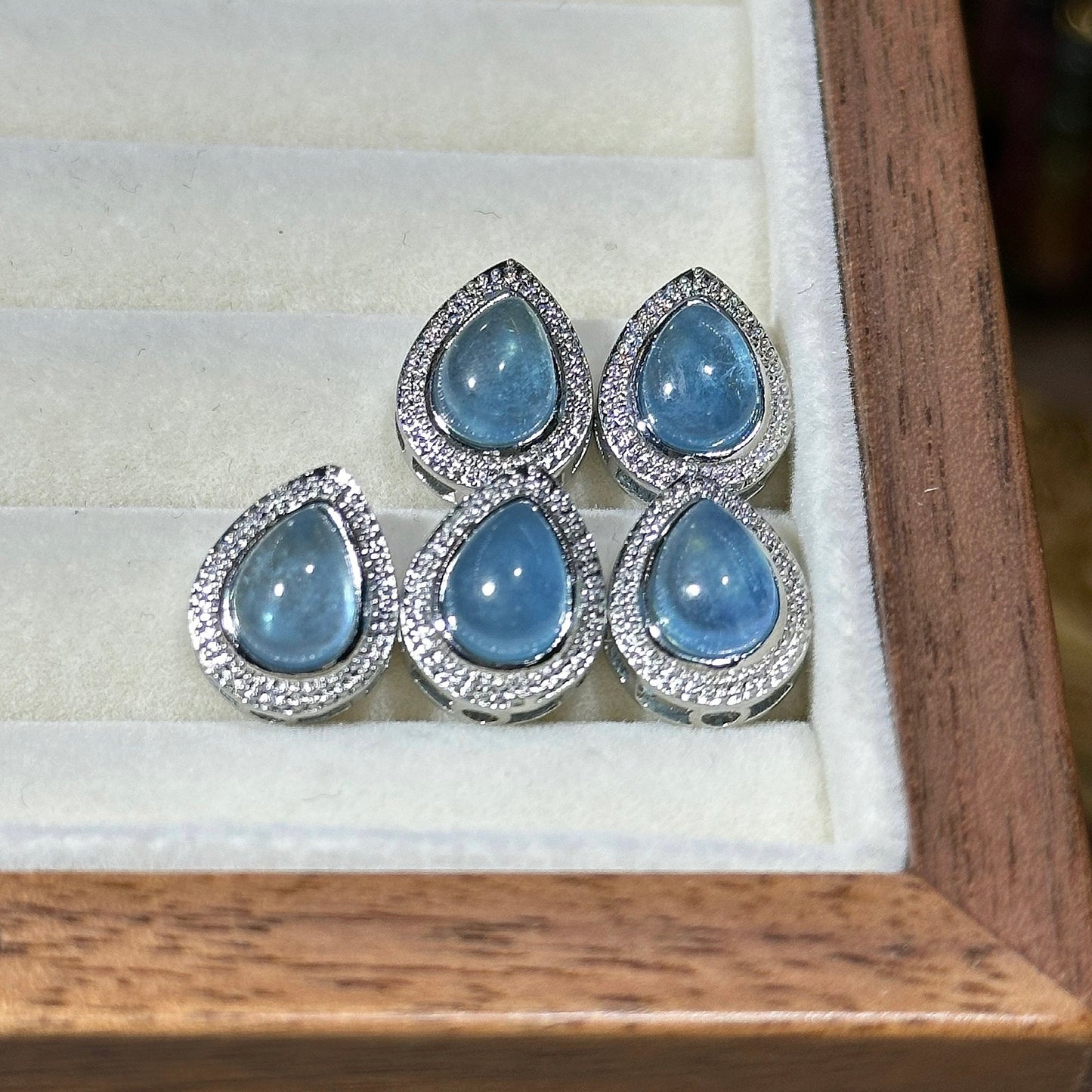 海蓝宝 水滴款 魔盒