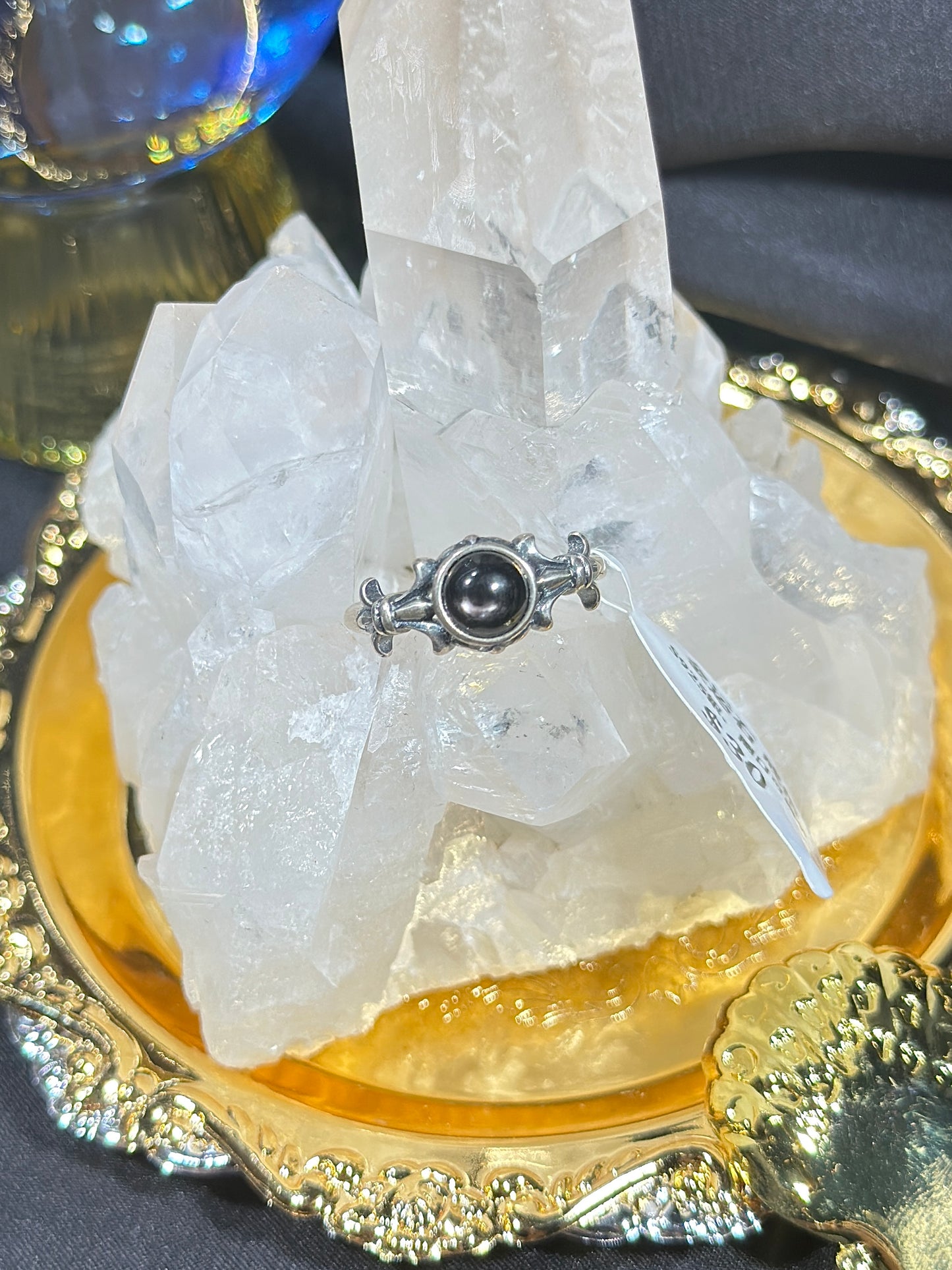 金运石S925银戒指-1