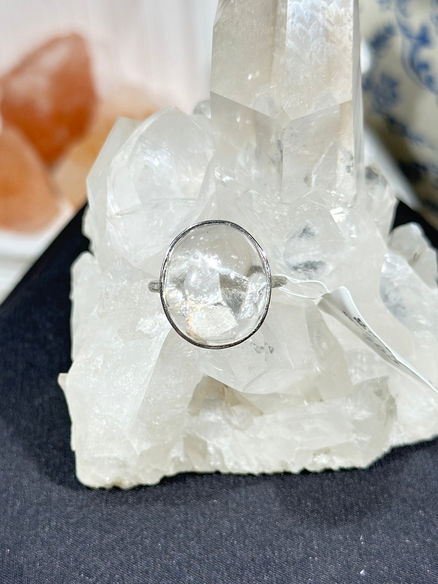 Crystal in Crystal S925 Silver Ring
