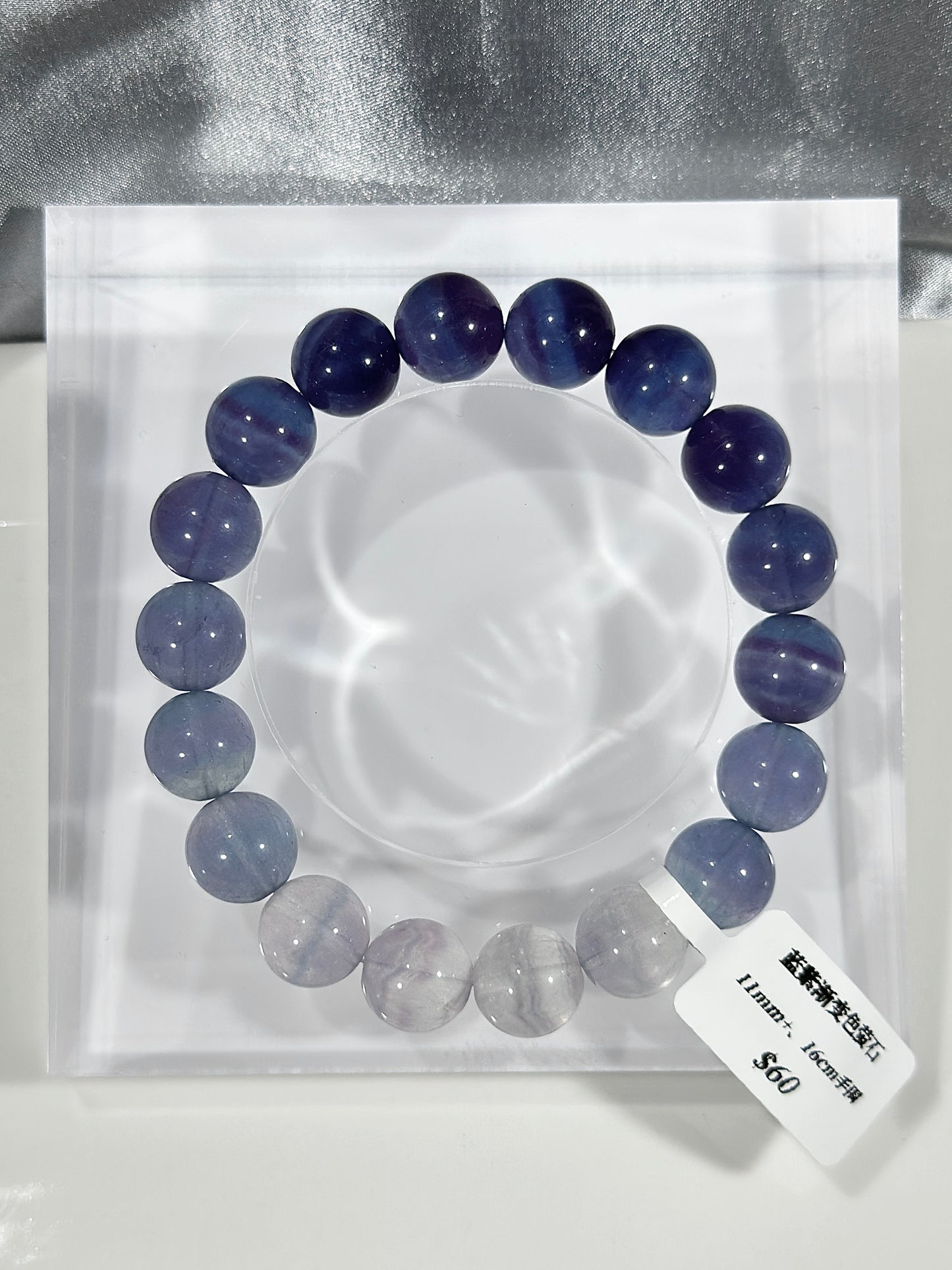 Blue-purple gradient fluorite