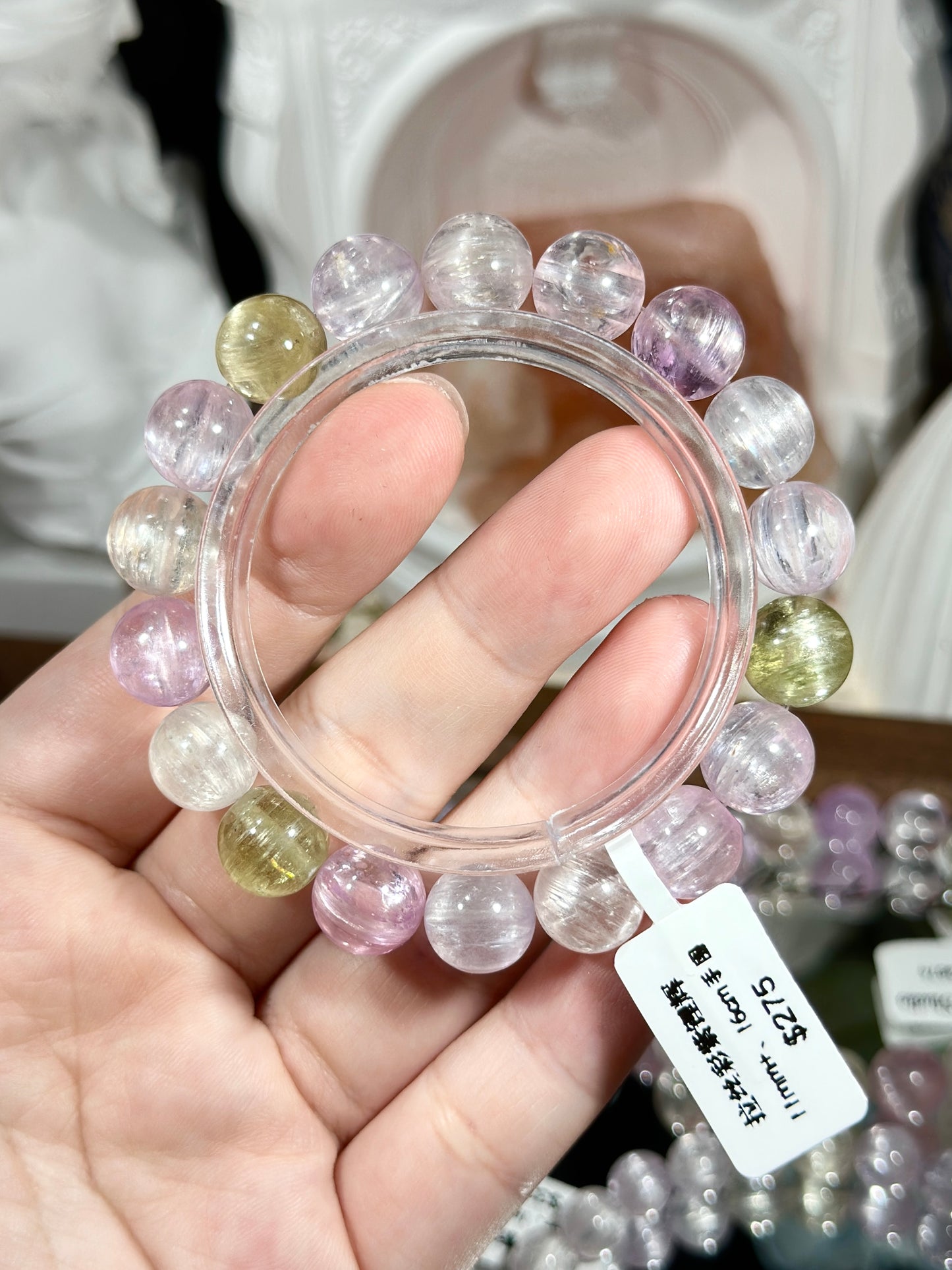 Brushed purple kunzite