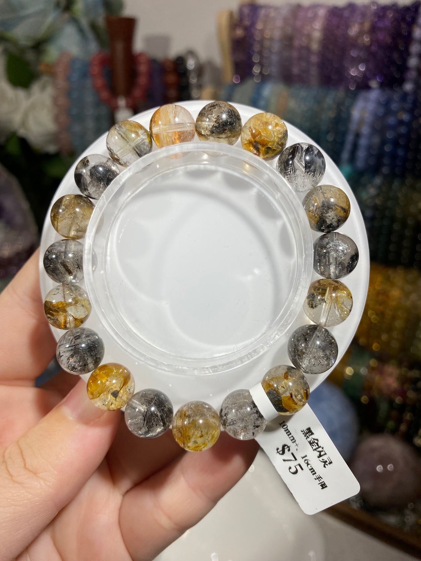Black Gold Shining Crystal