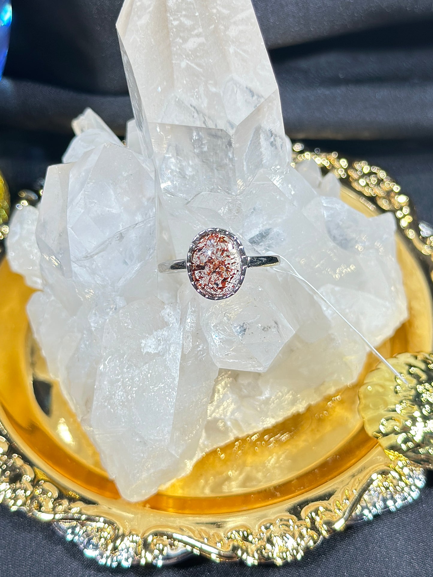 金草莓S925银戒指