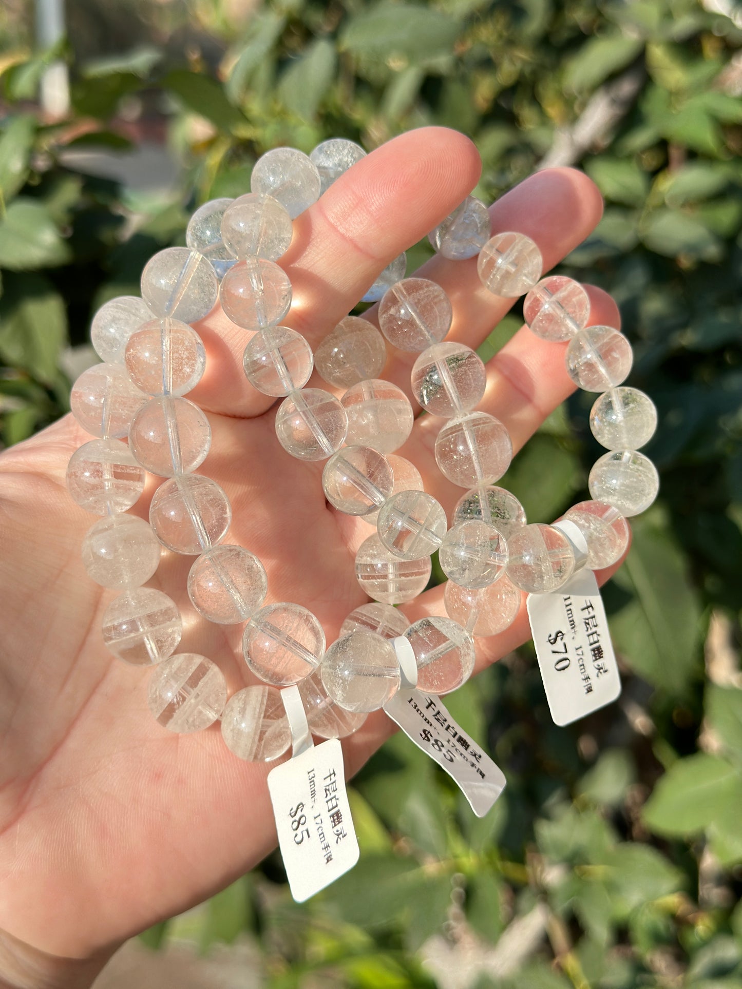 Thousand-layer white ghost crystal