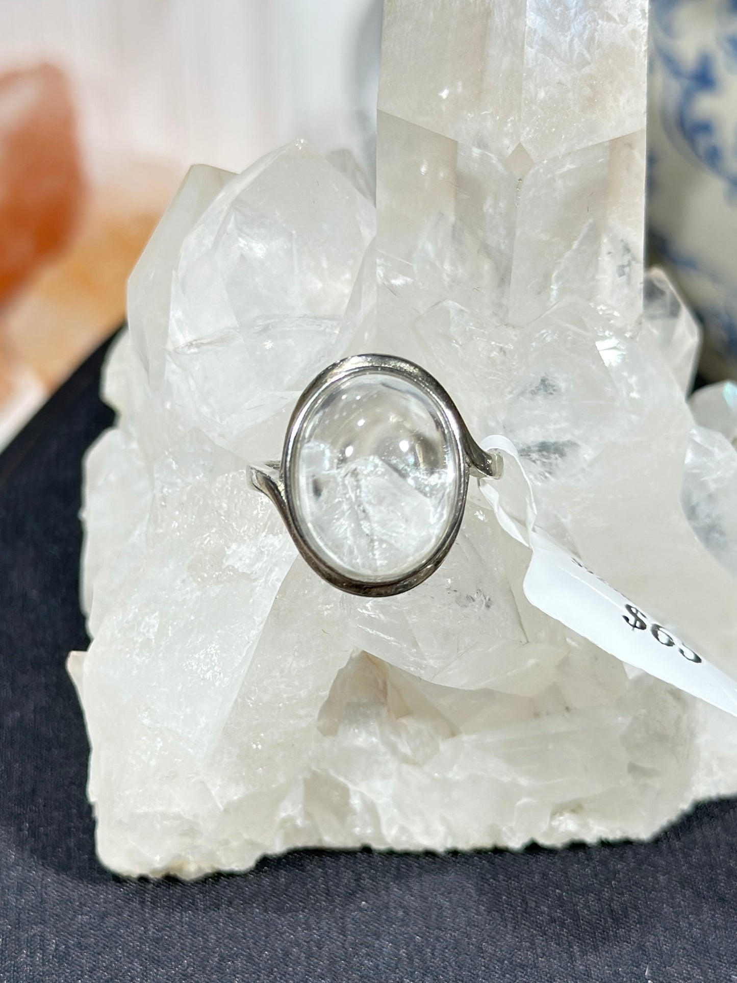 Crystal in Crystal S925 Silver Ring