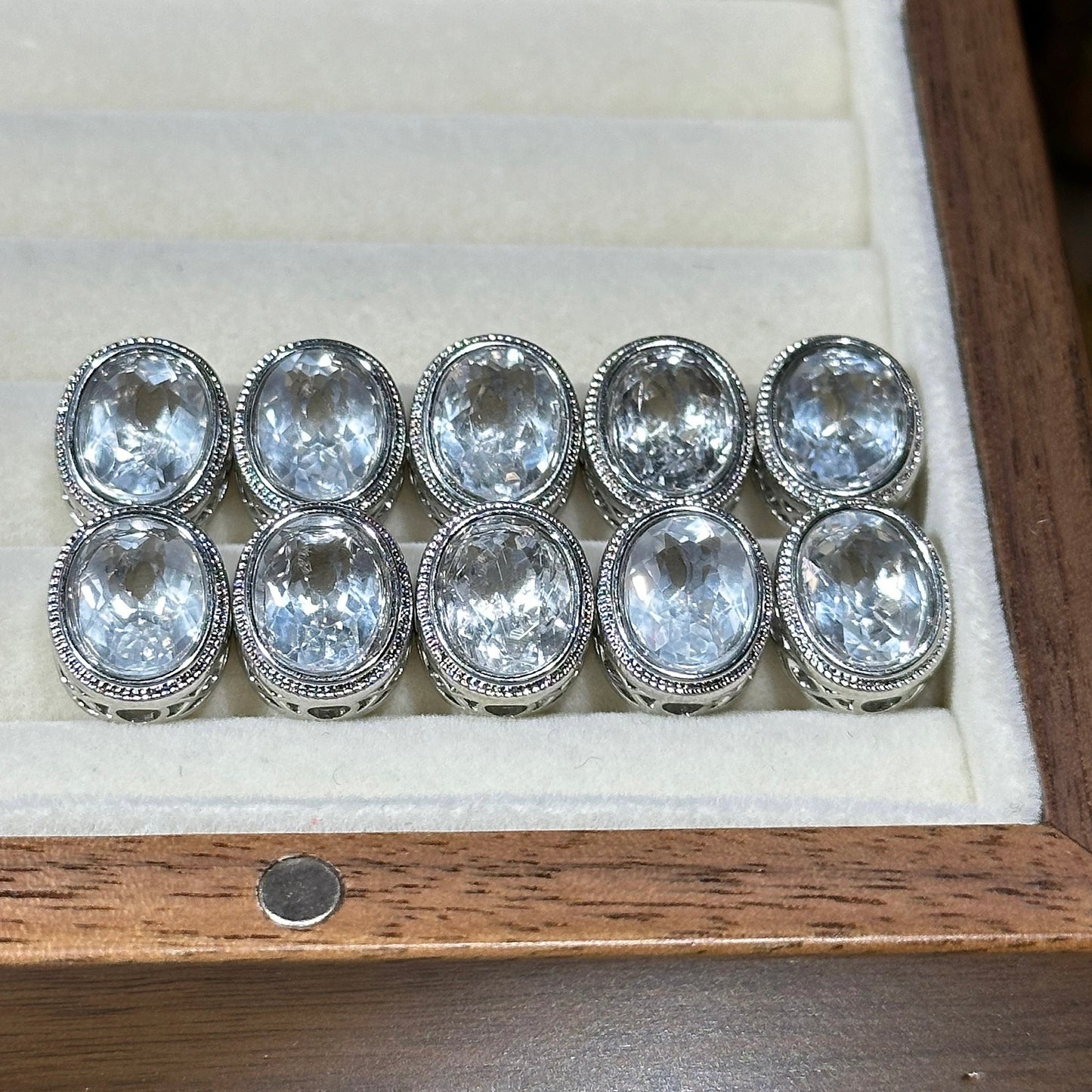 白水晶 椭圆款 魔盒