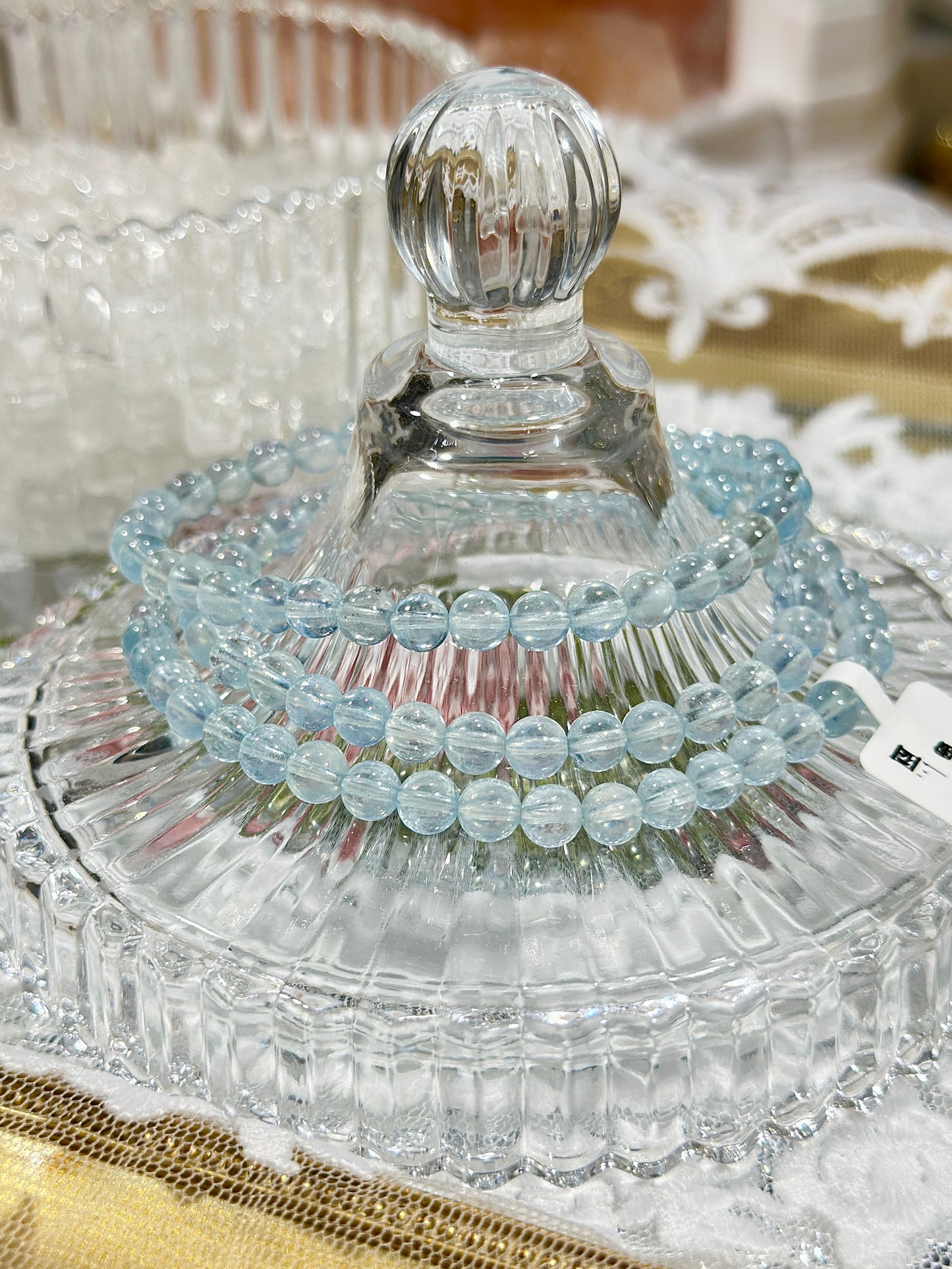 Glacier Blue Aquamarine Three Circles