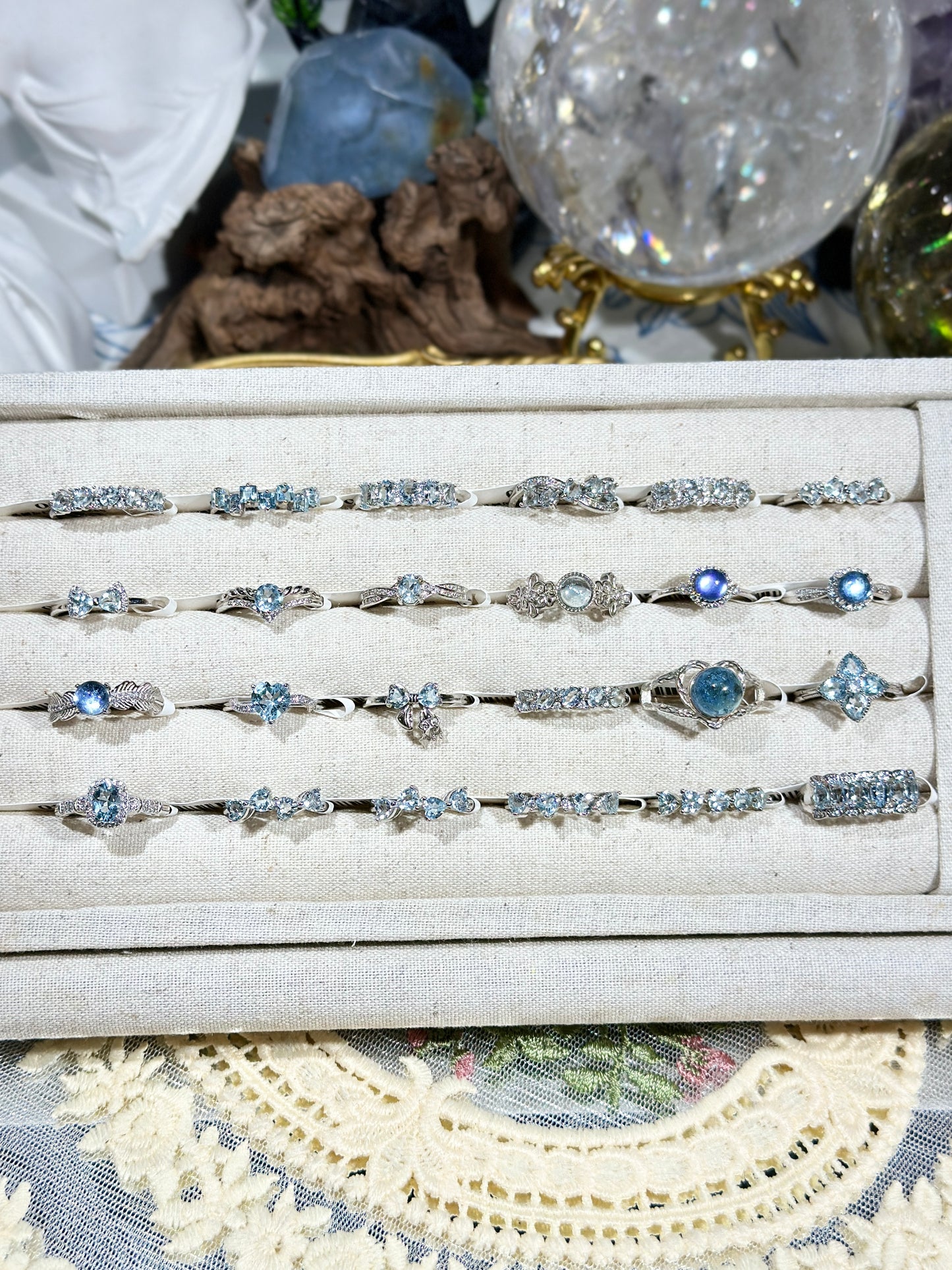 Aquamarine Ring S925 Silver