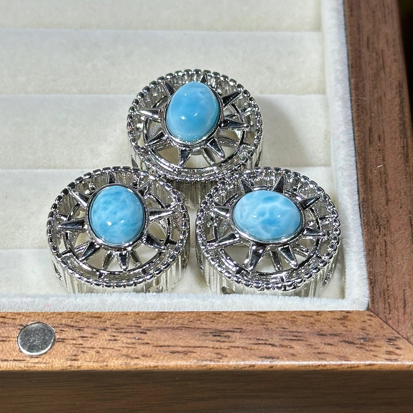 海纹石 可转动圆款 魔盒