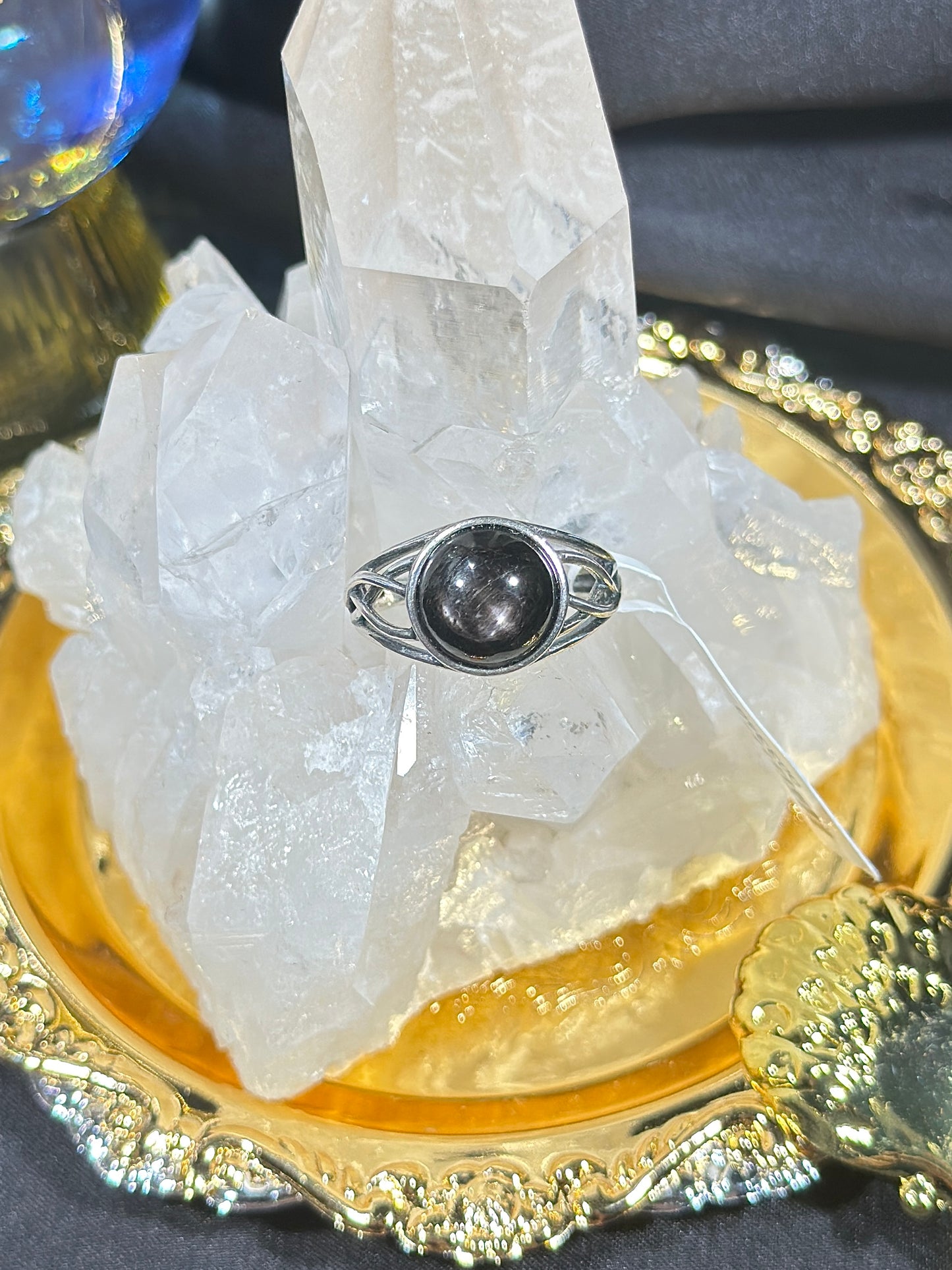 金运石S925银戒指-1