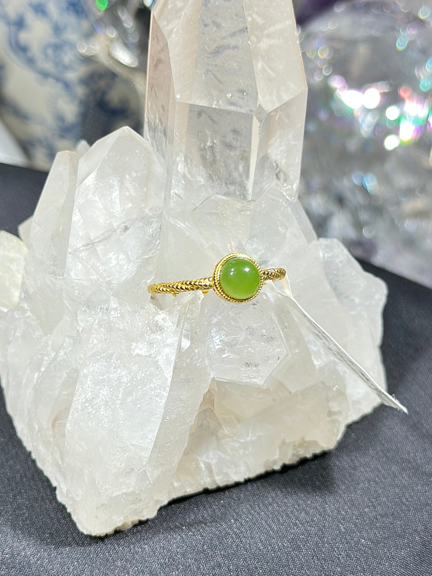 Hetian Jade S925 Silver Ring
