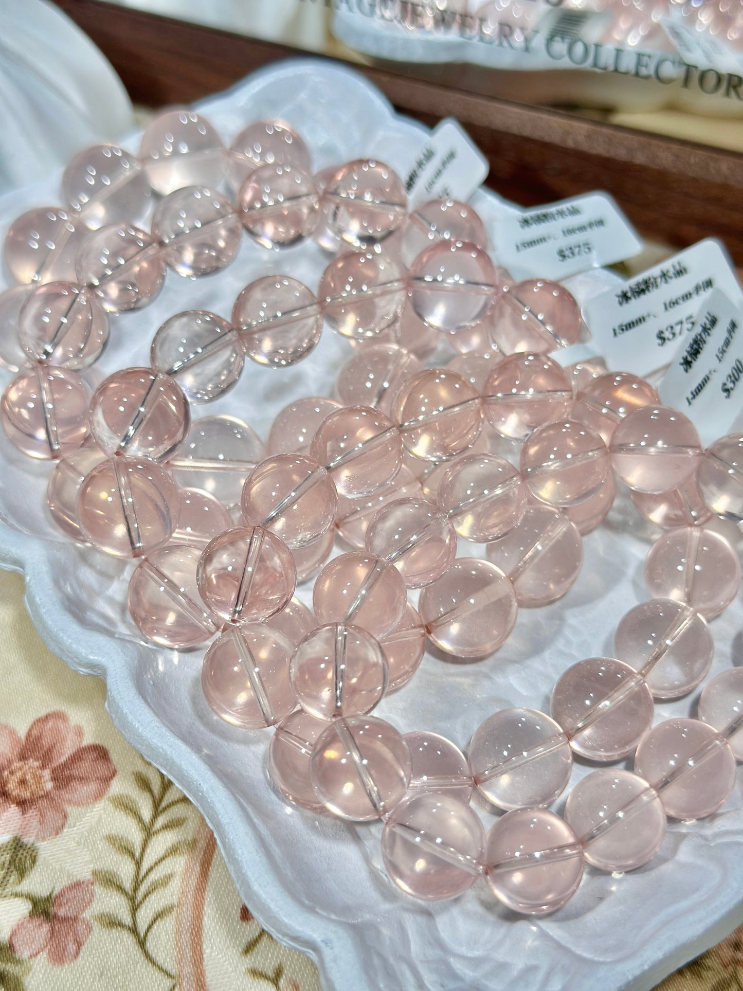 Graduation grade ice orange pink crystal