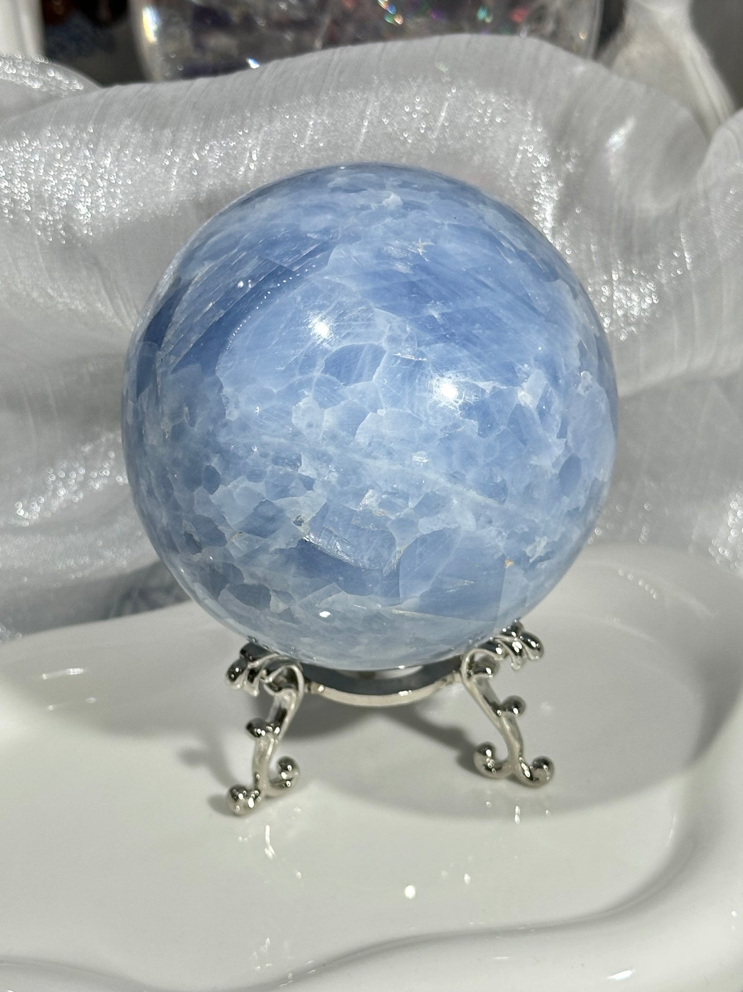 Kyanite crystal ball