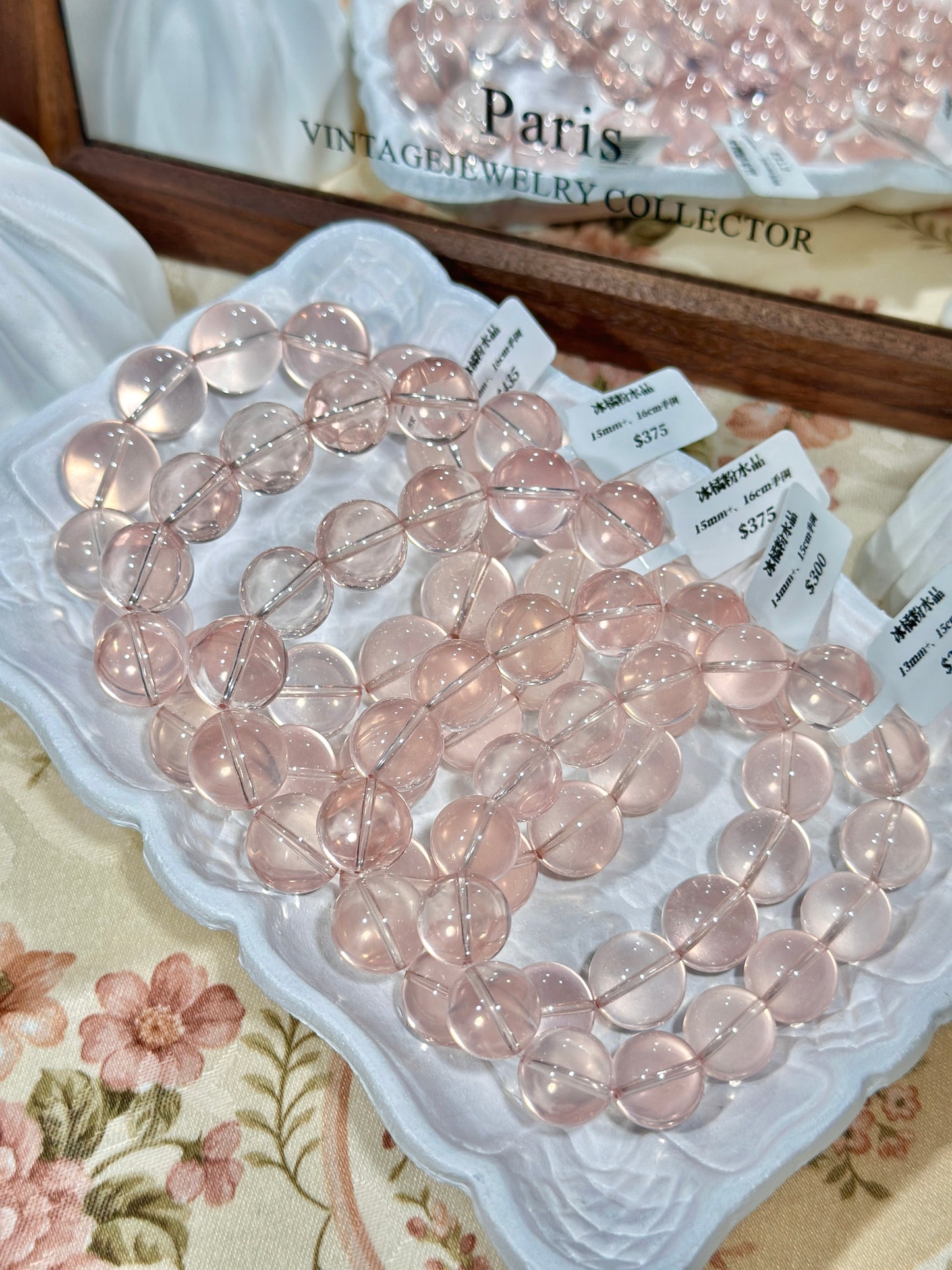 Graduation grade ice orange pink crystal