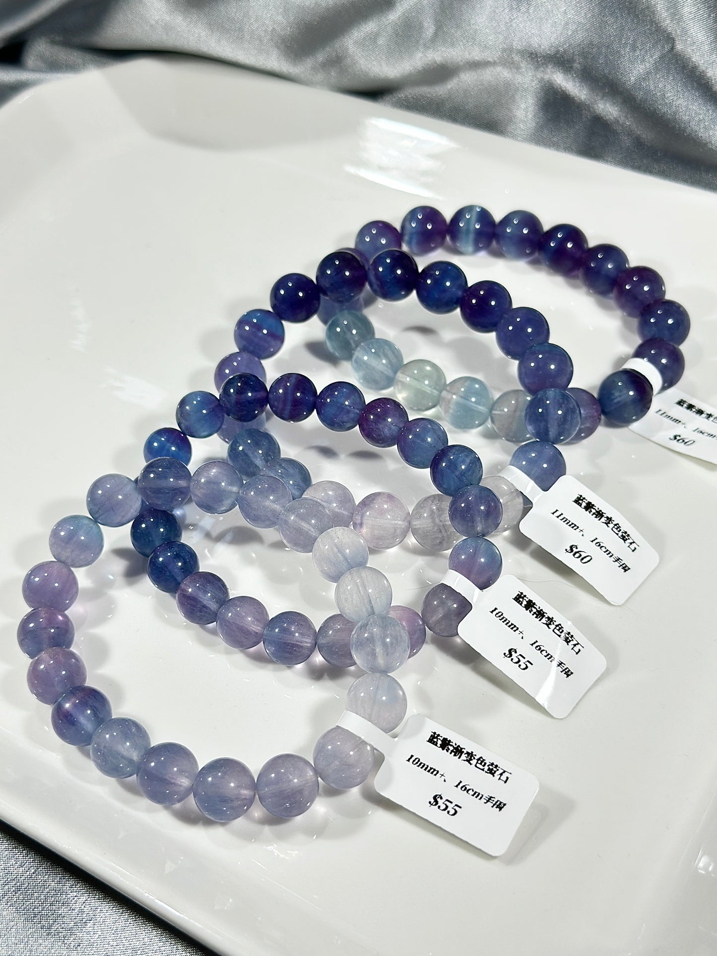 Blue-purple gradient fluorite