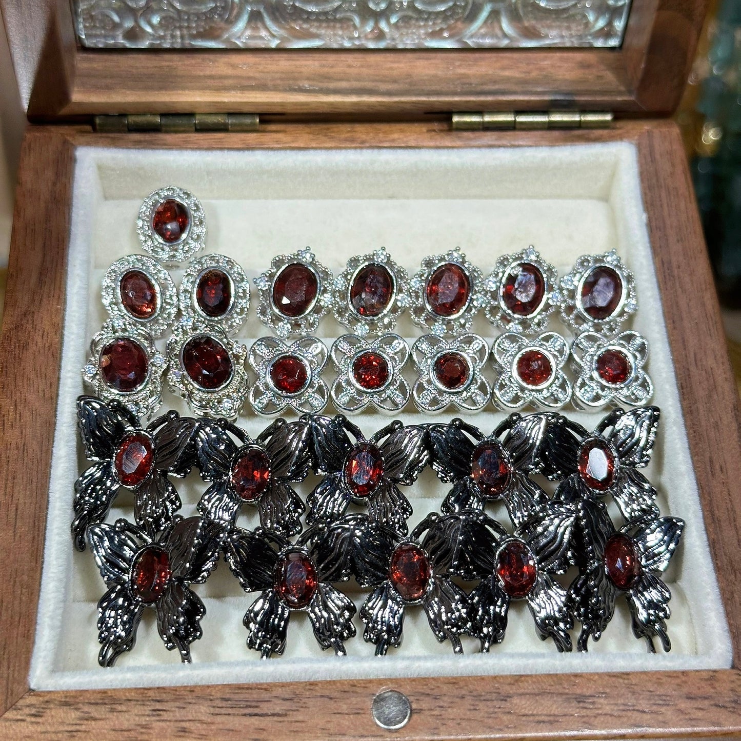 Garnet Butterfly Magic Box