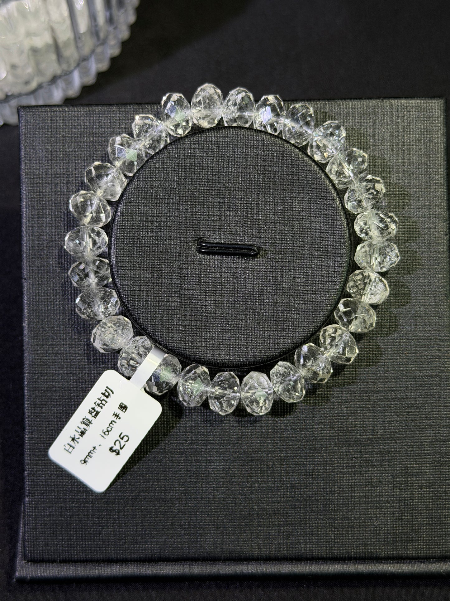 白水晶算盘钻切