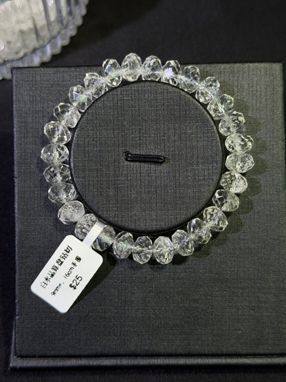 白水晶算盘钻切