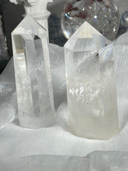 白水晶水晶柱