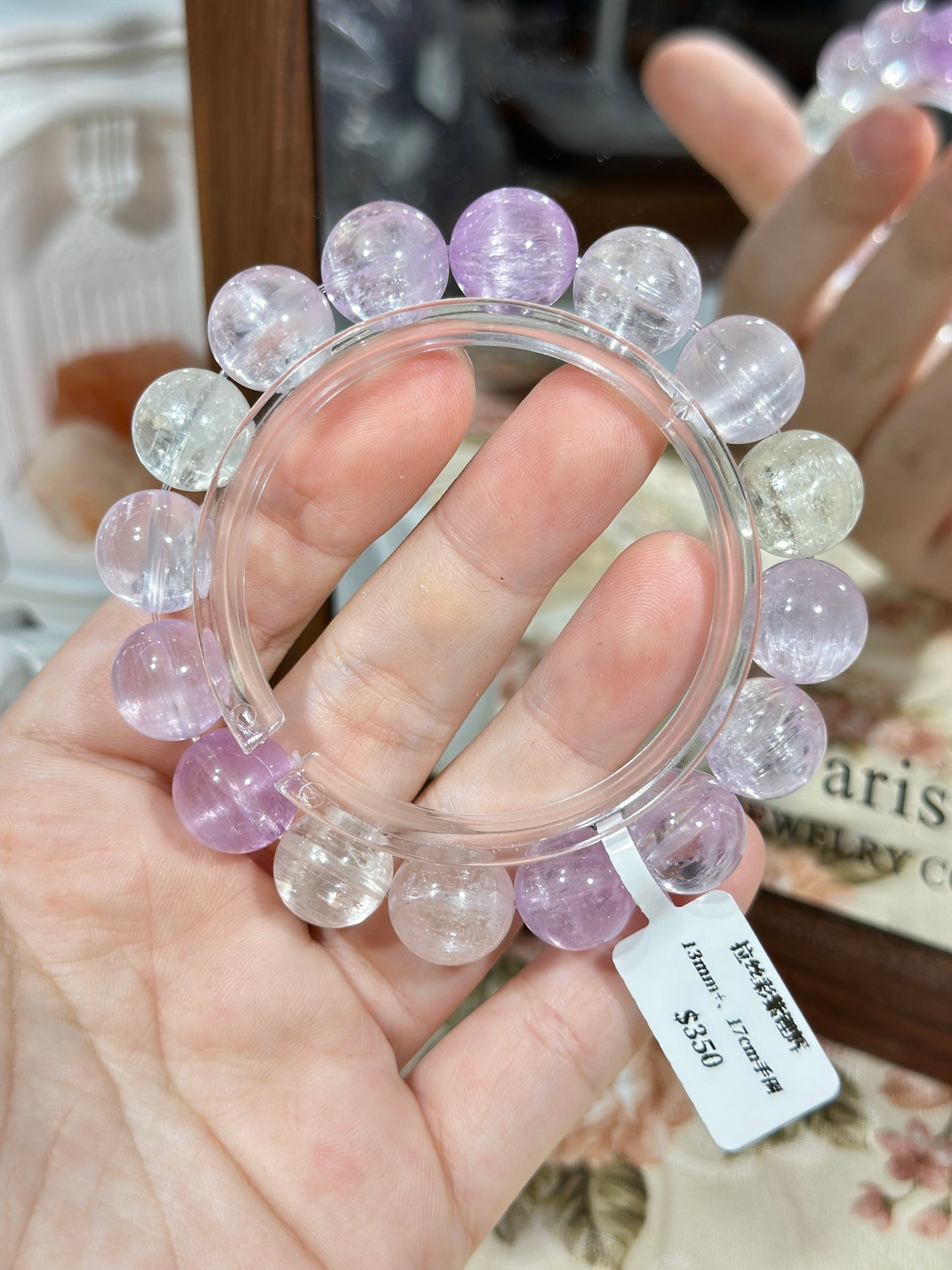 Brushed purple kunzite
