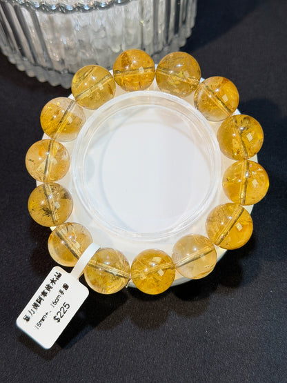 暴力黄阿塞黄水晶 11-15mm+