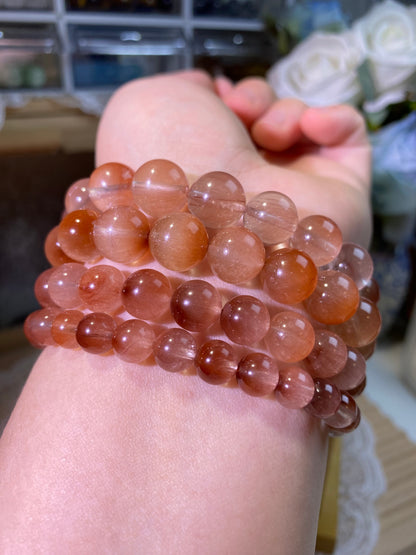 豆沙粉兔毛水晶