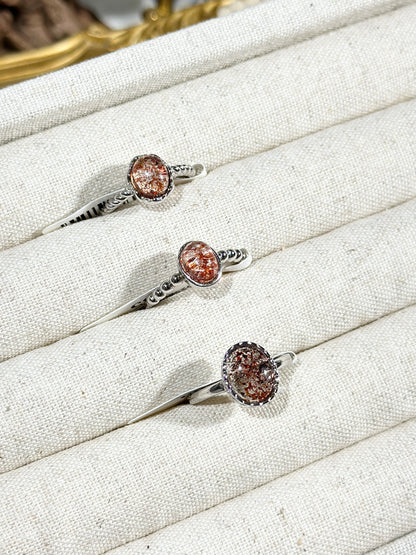 Super Seven Gold Strawberry Ring S925 Silver