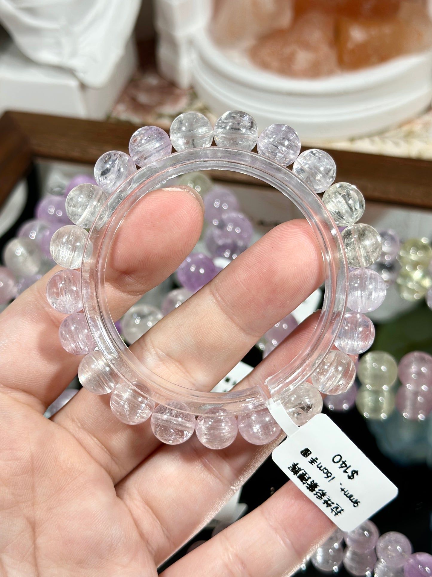 Brushed purple kunzite