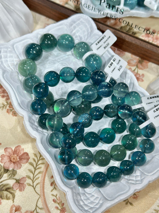 孔雀绿海蓝宝