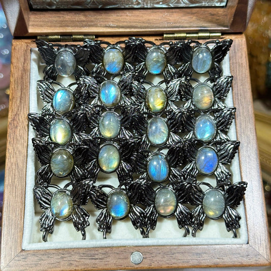 Gray Moonlight Butterfly Magic Box