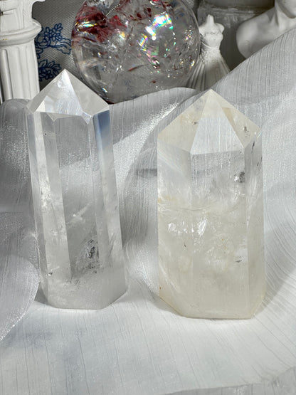白水晶水晶柱