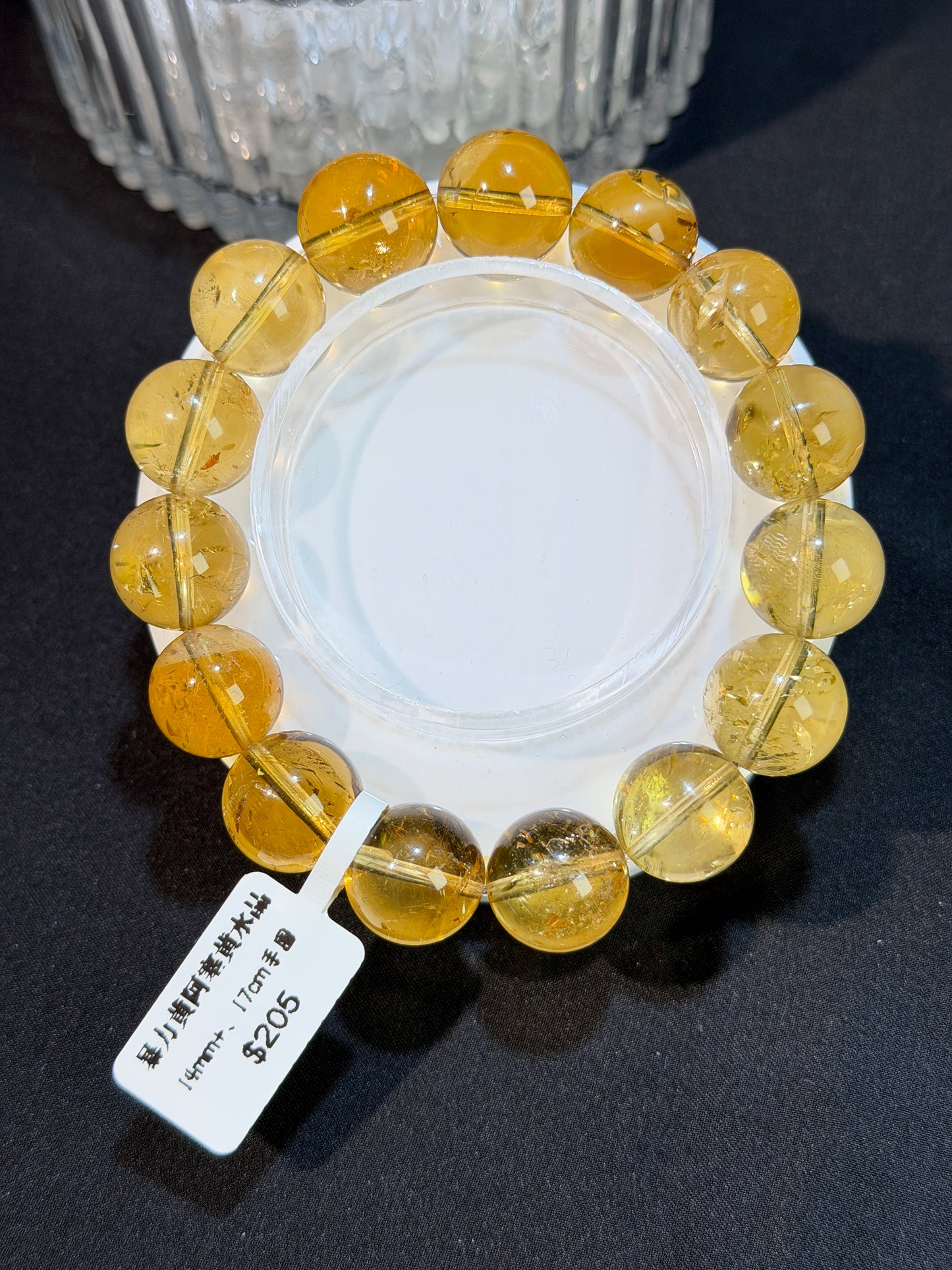 暴力黄阿塞黄水晶 11-15mm+